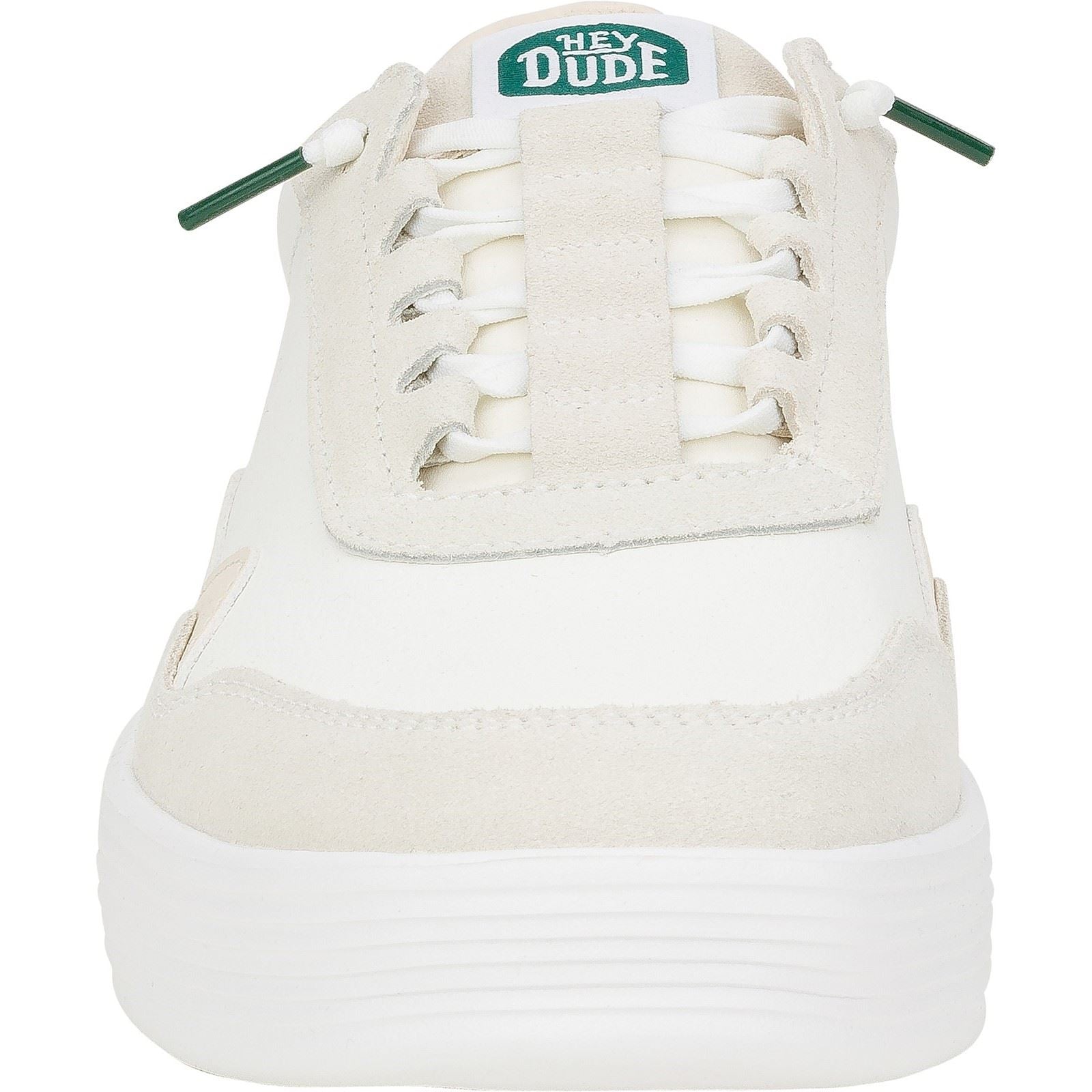 HEYDUDE Hudson Classic Wildleder Herren Sneakers In Hellbeige/Weiß