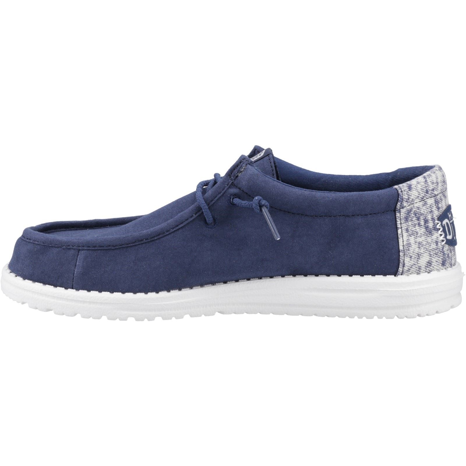 HEYDUDE Wally Surf Wash Herren Blaue Trekkingschuhe Aus Baumwolle