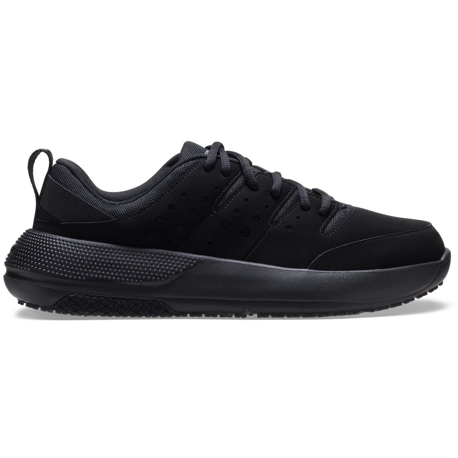 Crocs On the Clock Herren Sneaker In Triple Black Aus Polyurethan