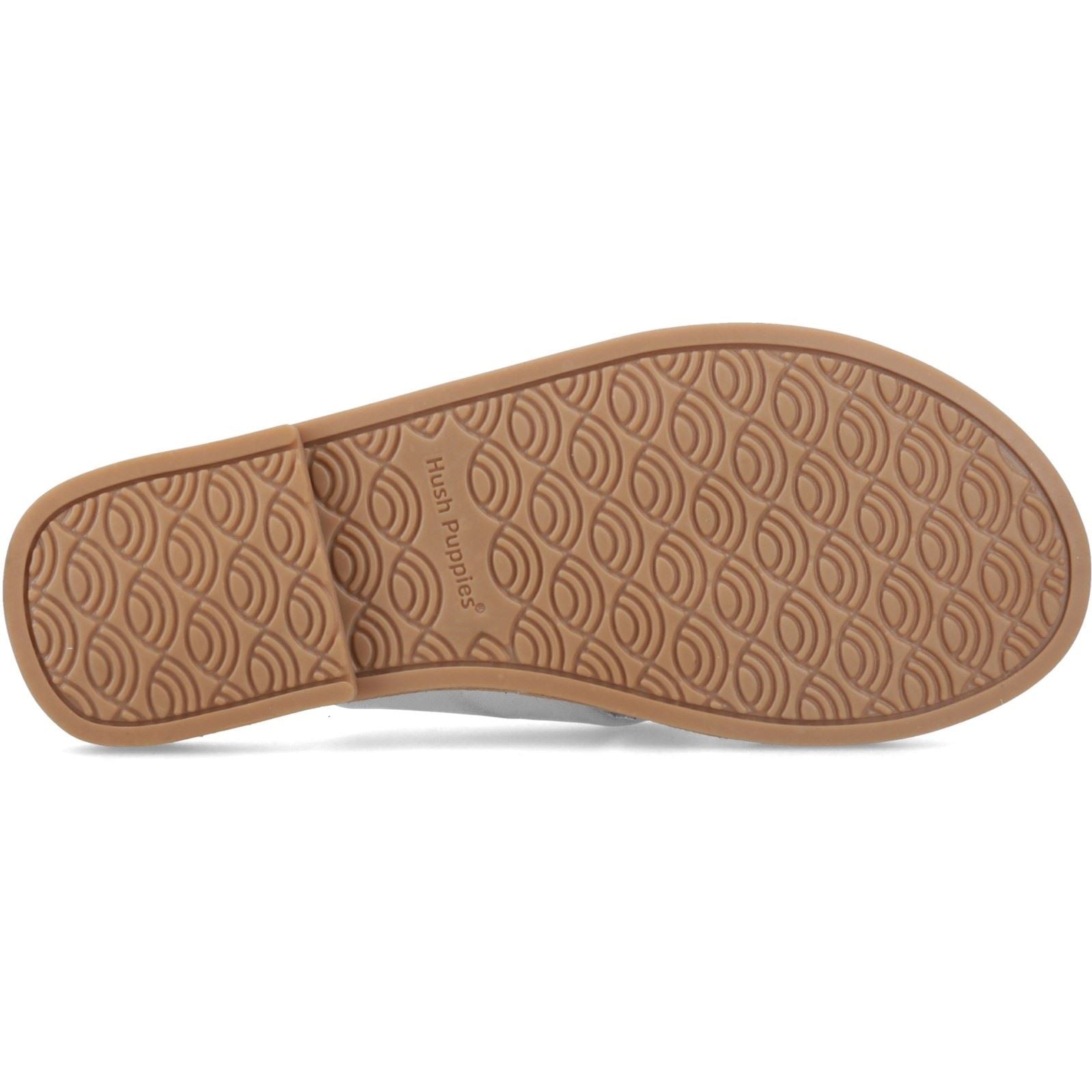 Hush Puppies Amy Wide Fit Leder Damen Silber Sandalen
