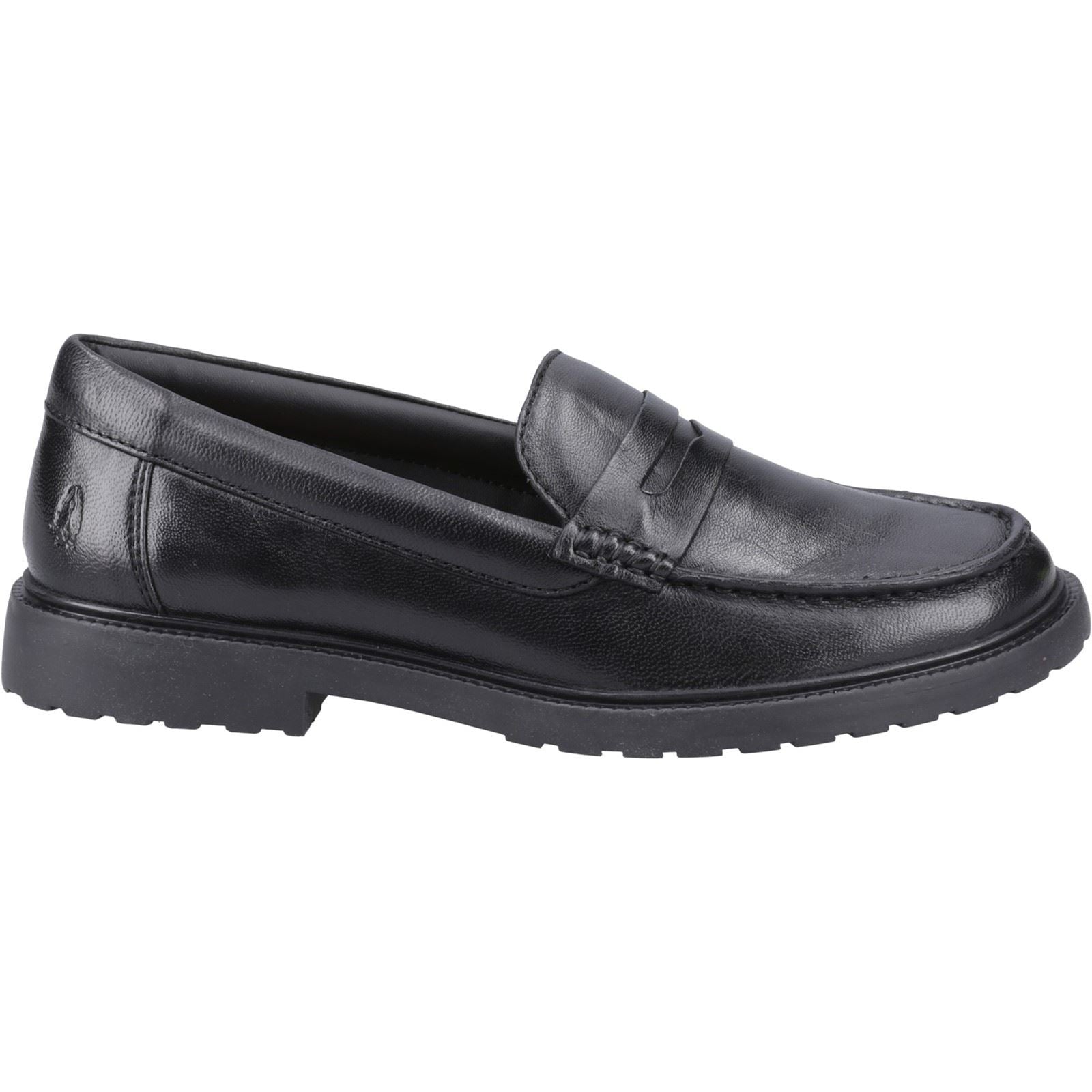 Hush Puppies Verity Slip On Damen-Schwarze Farbe-Lederloafer