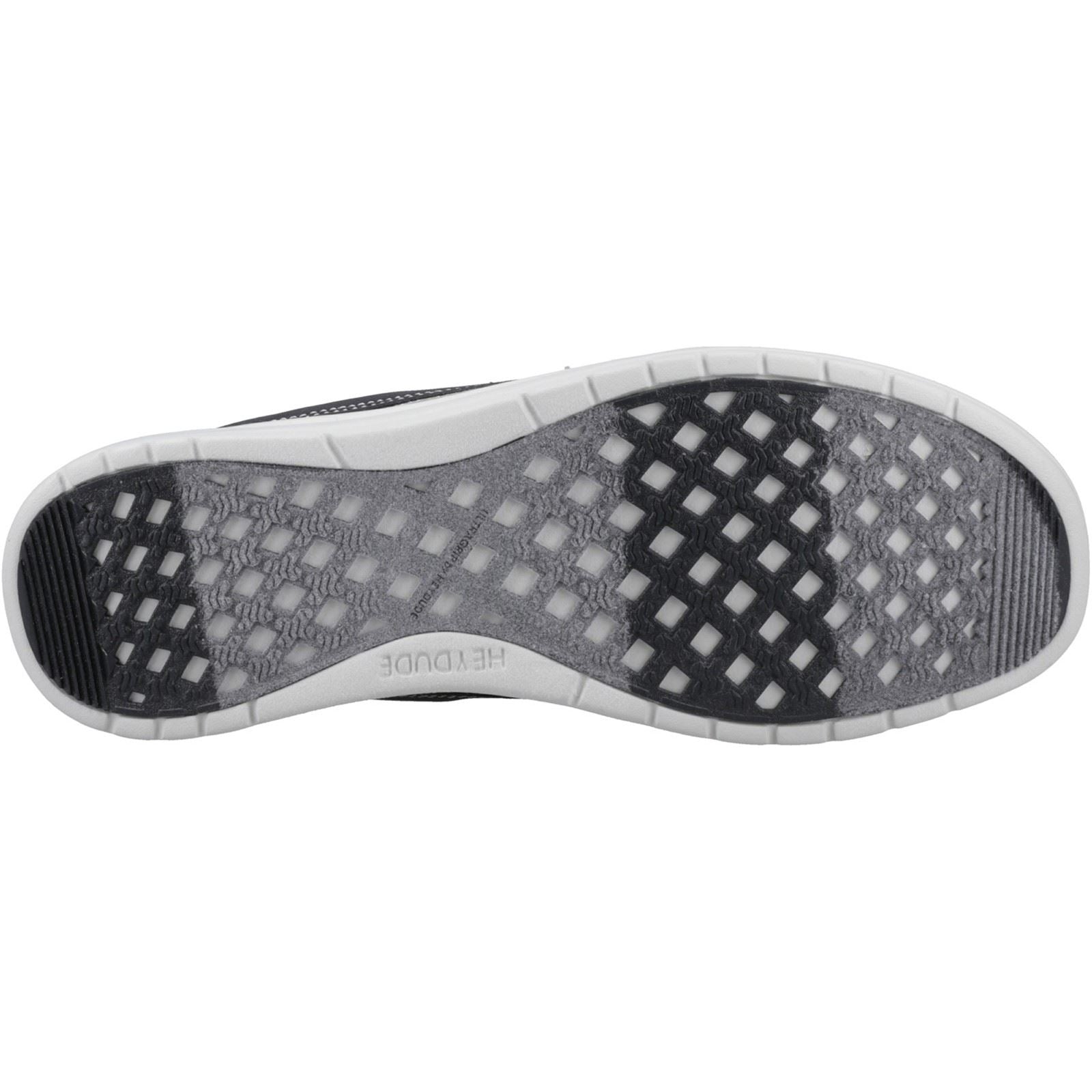 HEYDUDE Welsh Grip Classic Mesh Baumwollmischung Herrenschuhe In Schwarz/Sturmgrau