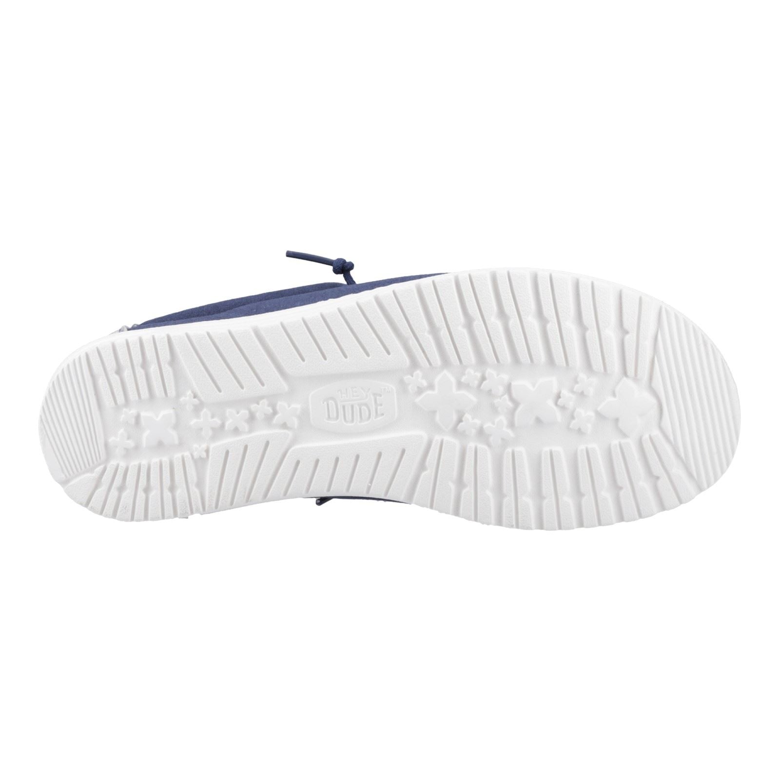 HEYDUDE Wally Surf Wash Herren Blaue Trekkingschuhe Aus Baumwolle