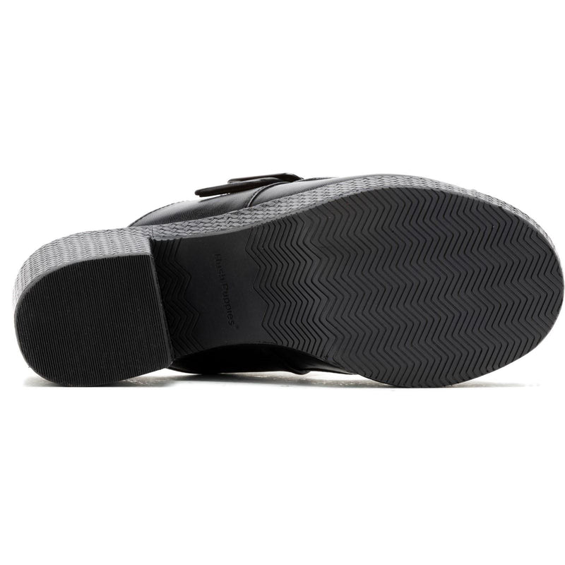 Hush Puppies Poppy Damen Sandalen Aus Schwarzem Leder