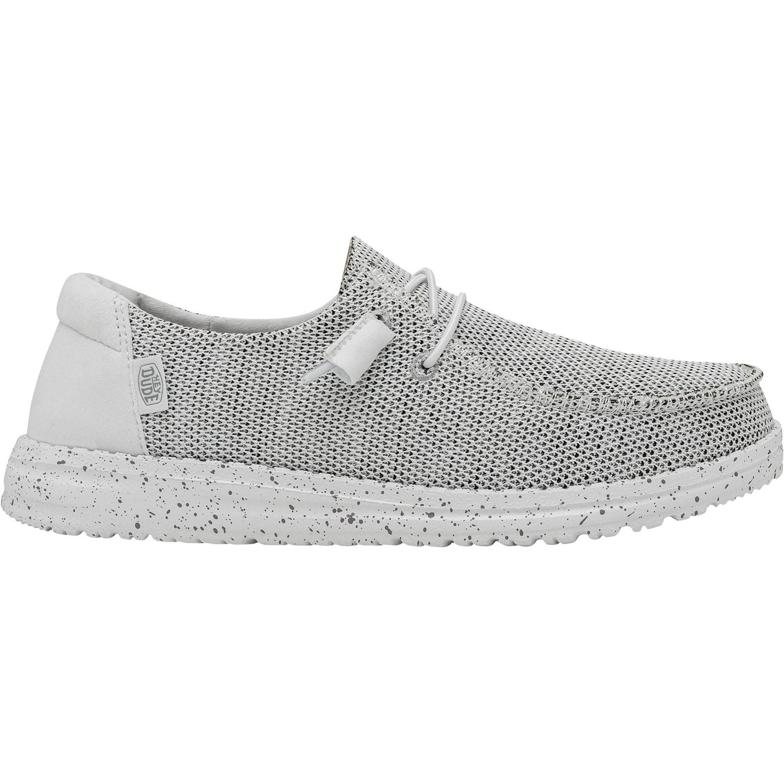 HEYDUDE Wendy Sox Damen Slipper In Steinweiß.