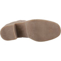 Hush Puppies Felicia Damen Stiefeletten mit Absatz in Taupe aus Wildleder