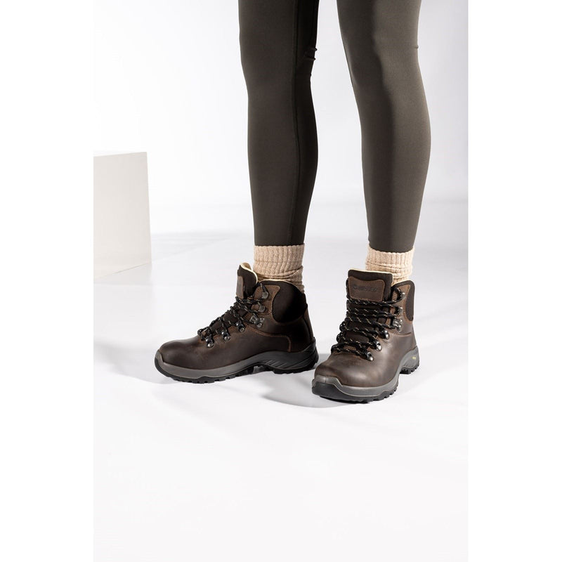 Hi-Tec Ravine Pro Damen Wanderschuhe Aus Braunem Leder
