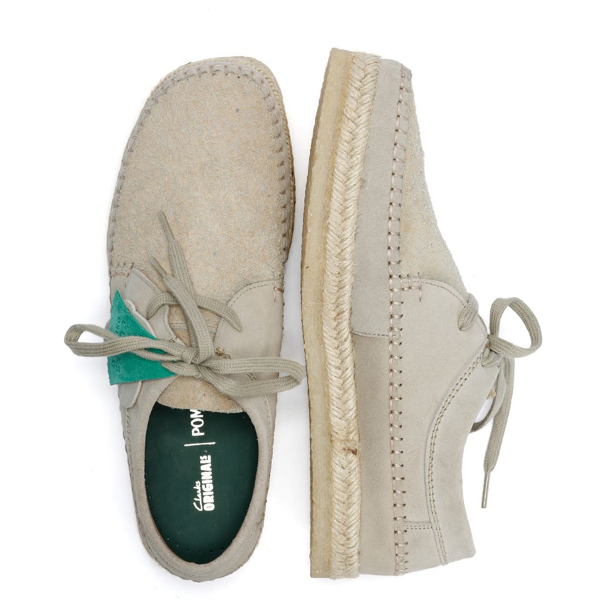 Pompeii X Clarks Originals Weaver Herren Wildleder Schnürschuhe In Beige