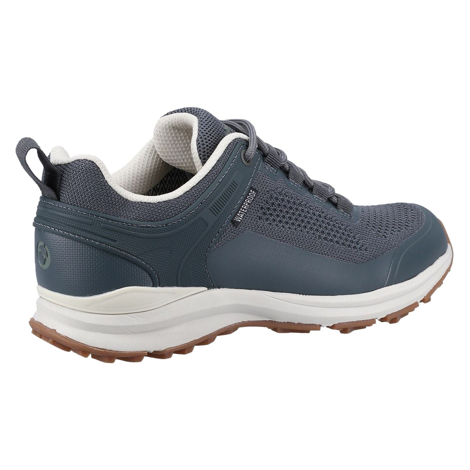 Cotswold Compton Recyceltes Kunststoff Synthetische Pu Damen Graue Sneakers
