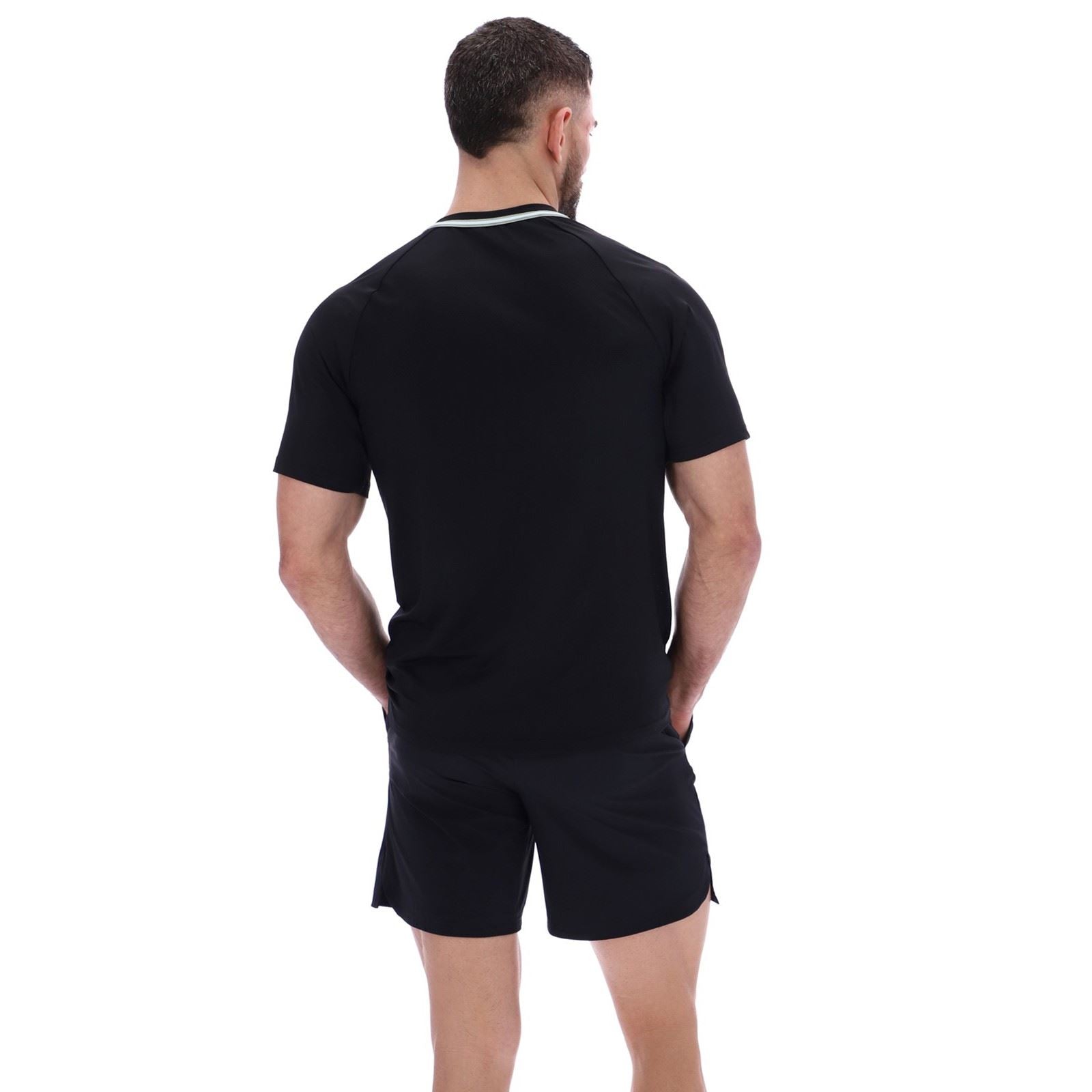 Ted Baker Sport HARRISON TBMTA251 Polyester Herren Schwarze Farbe Sport-T-Shirts