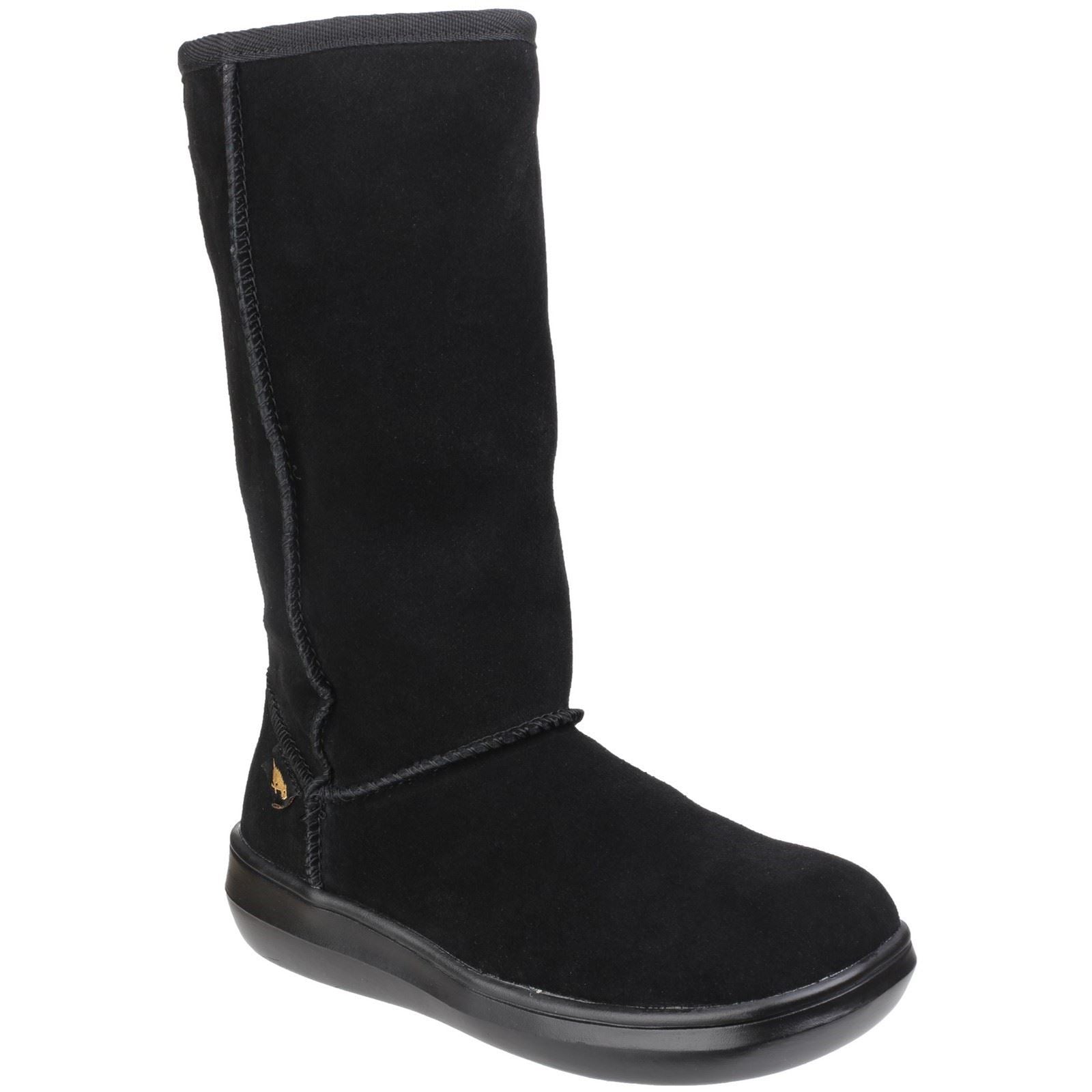 Rocket Dog Sugardaddy Damenstiefel Aus Schwarzem Wildleder