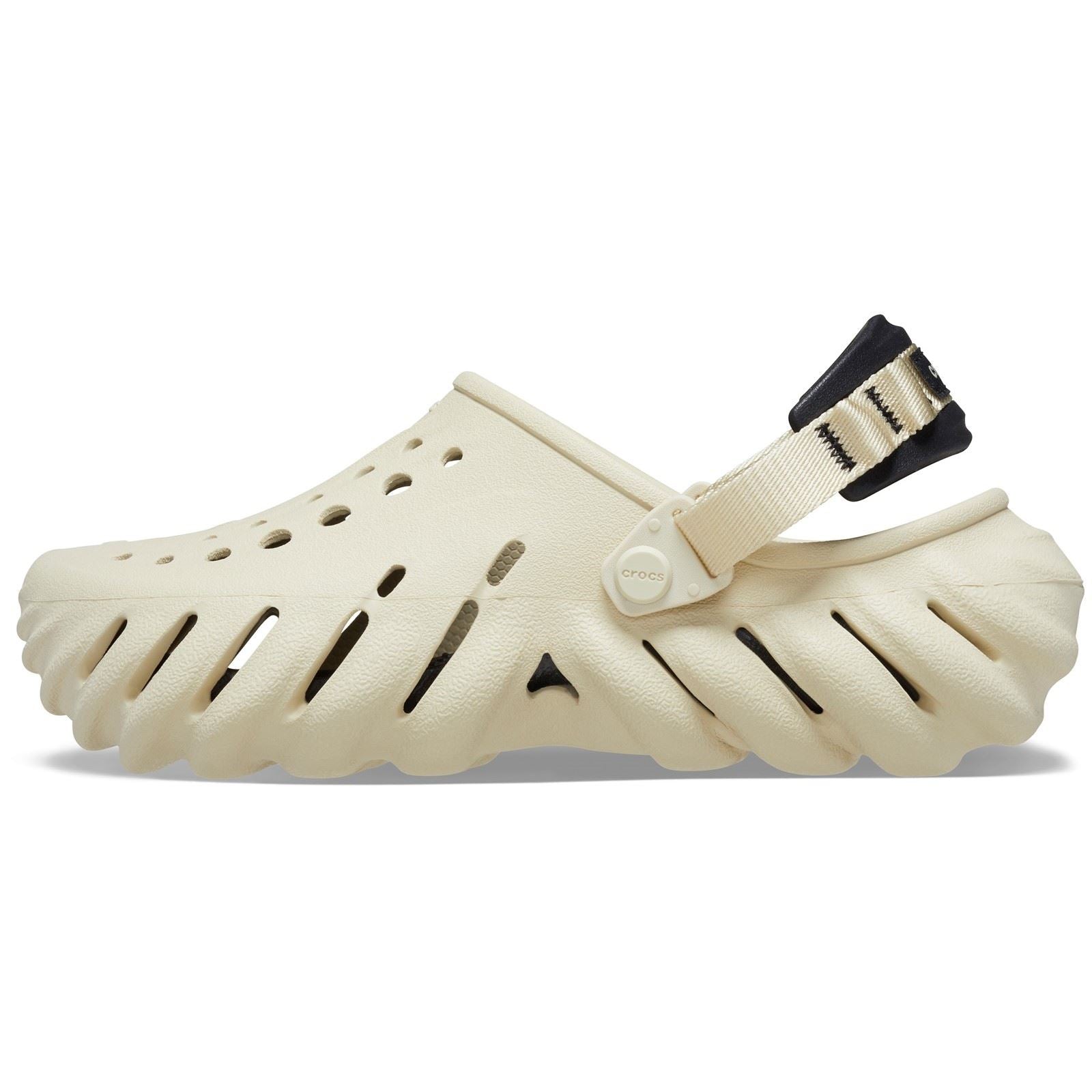 Crocs Echo Thermoplastische Knochen/Schwarze Farbe Clogs