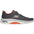 Skechers Go Walk Arch Fit 2.0 Idyllic Herren-Sneaker In Anthrazit/Orange