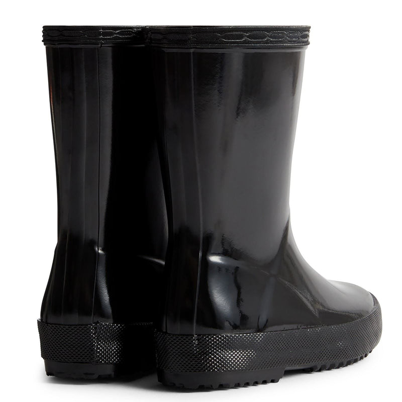 Hunter Kids First Gloss Gummistiefel In Schwarz