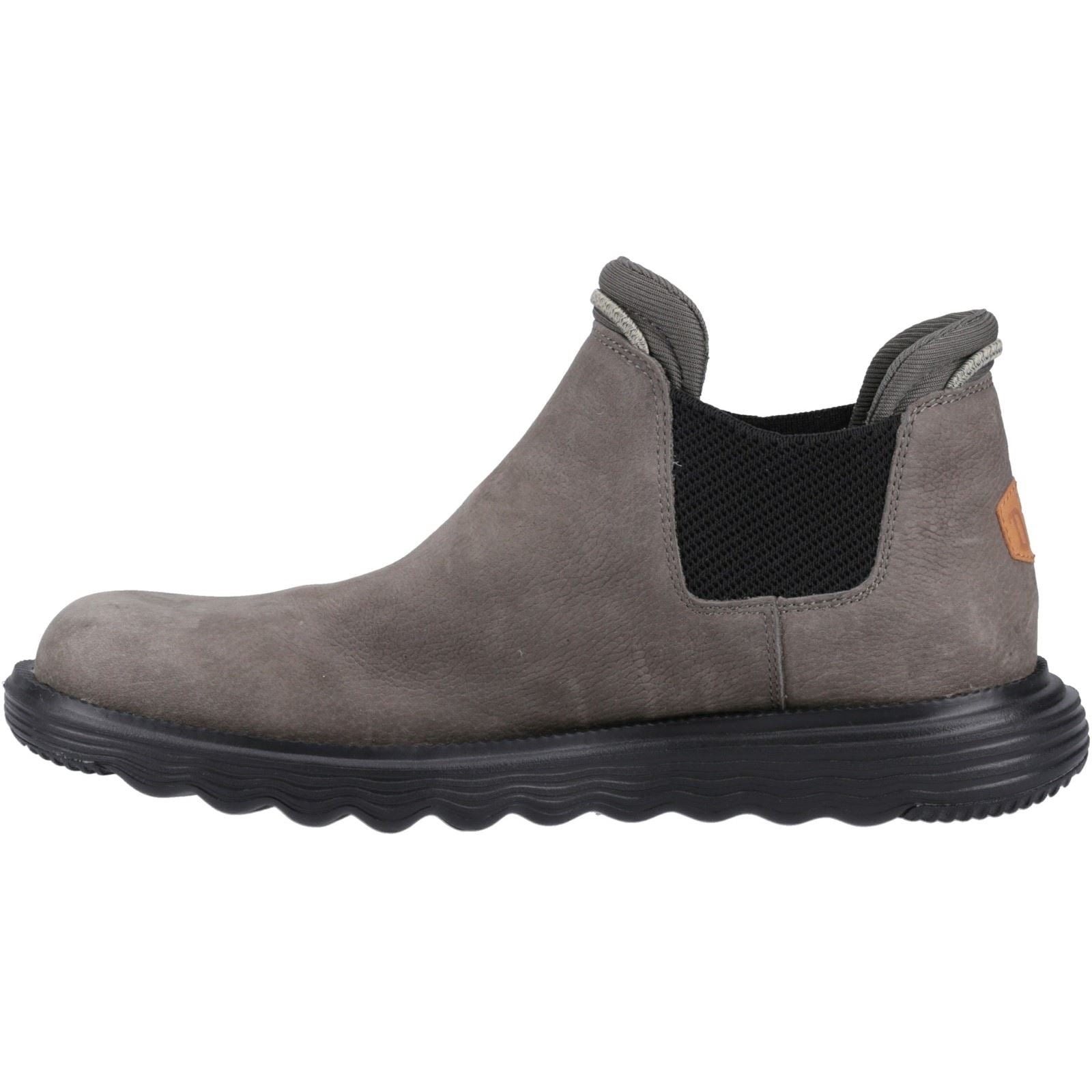 HEYDUDE Branson Leder-Herrenstiefel In Grau