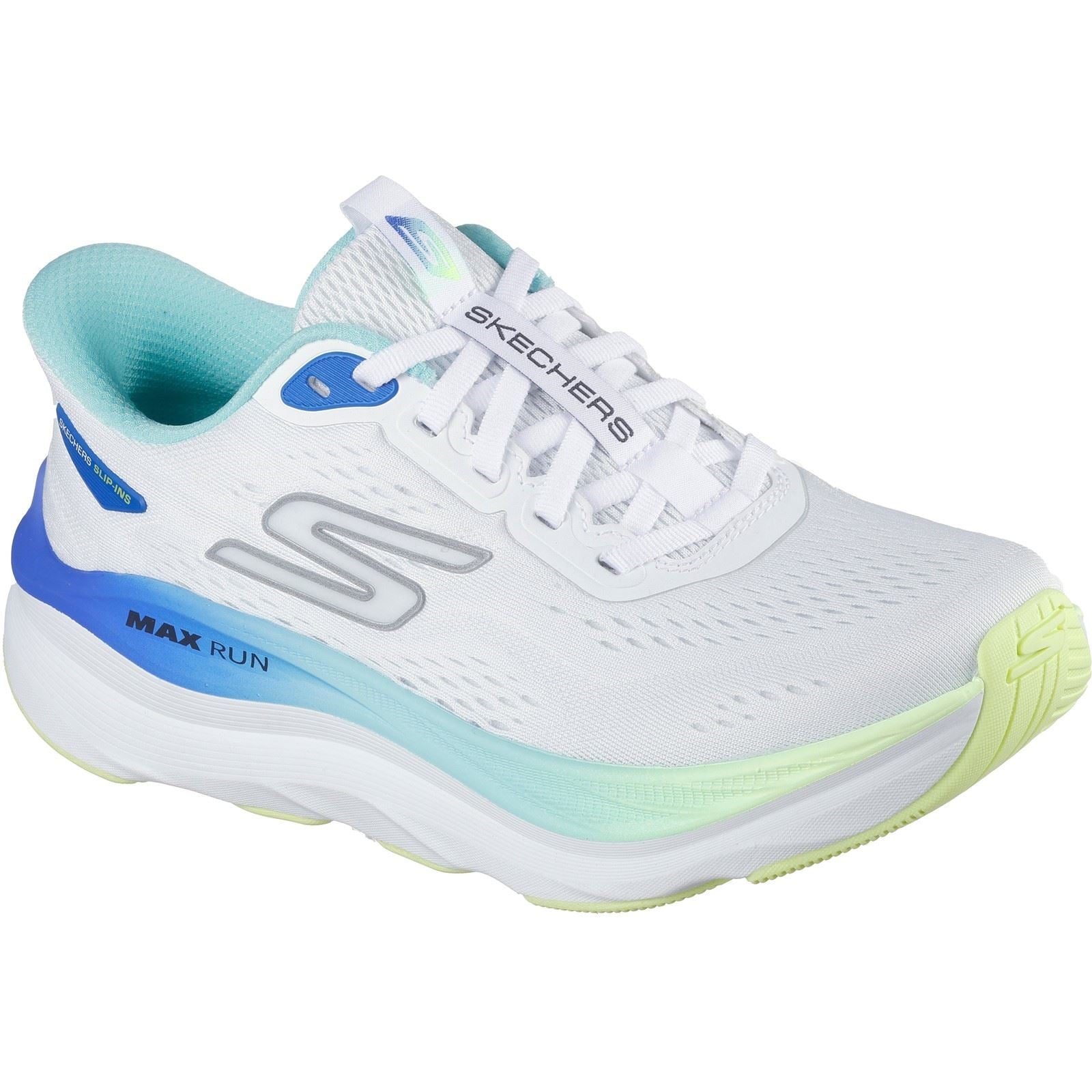Skechers Performance Max Cushioning Max Run Maximale Dämpfung Max Run Textil Damen Weiß/multi Sneakers