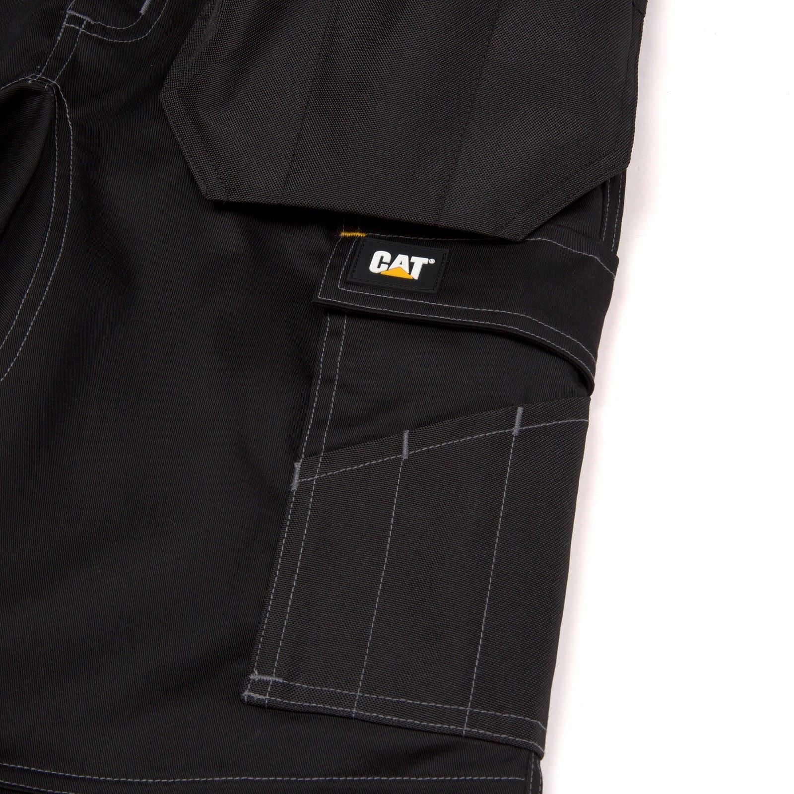 Caterpillar Essential Knee Pocket Stretch Holster Polyester Herren Schwarze Outdoor Hosen