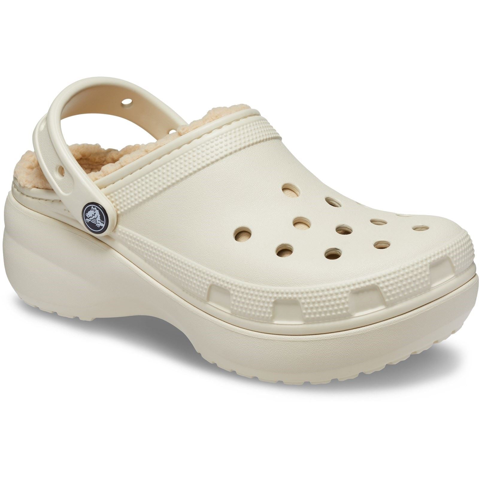 Crocs Classic Platform Lined Thermoplastische Damen Knochenclogs