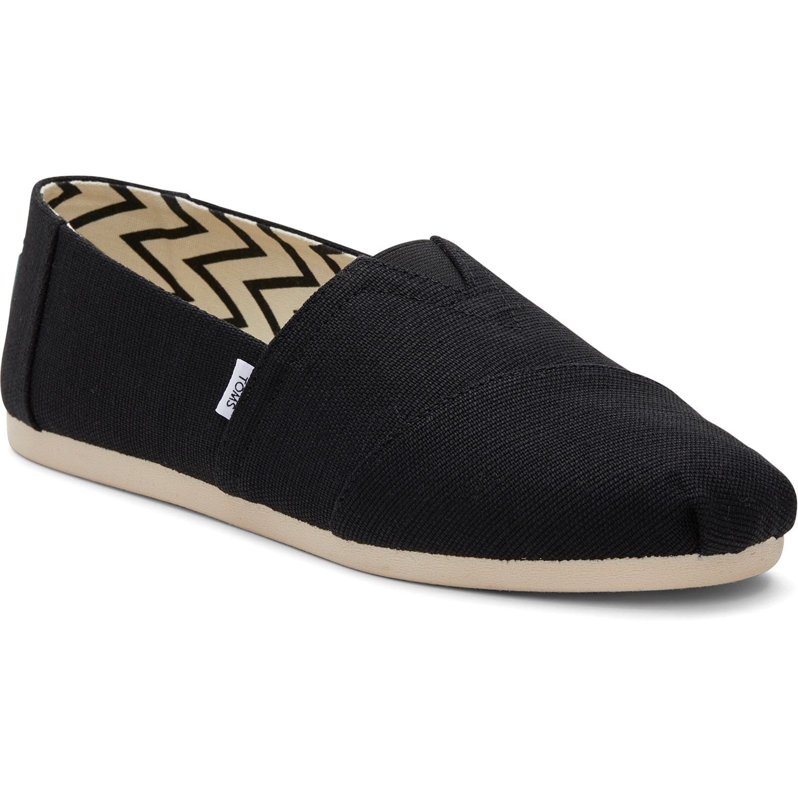 TOMS Alpargata Classic Baumwoll Herren Schwarze Espadrilles