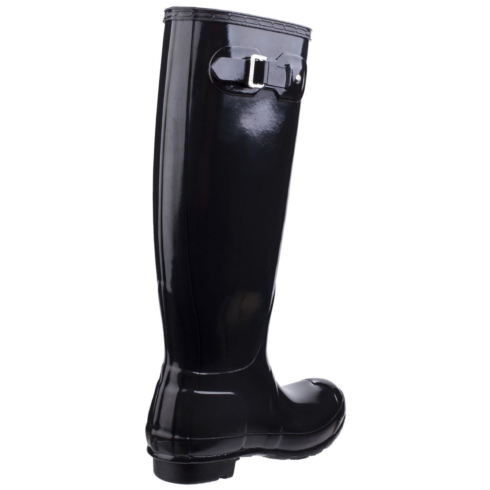 Hunter Original Tall Gloss Gummistiefel Für Damen In Schwarz