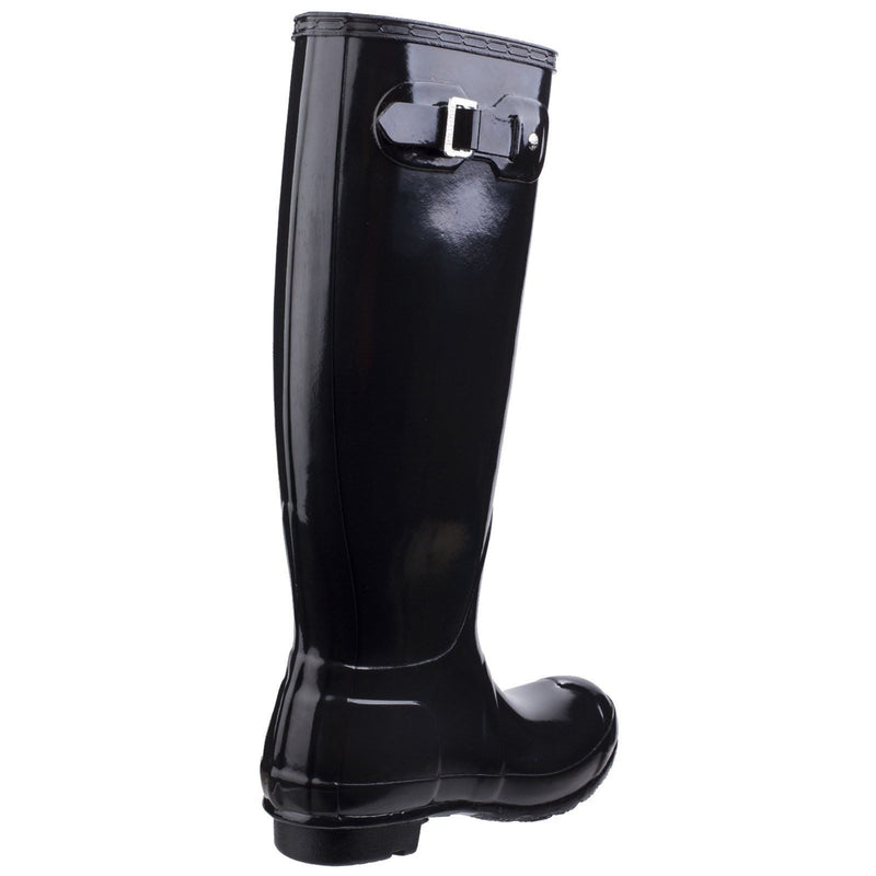 Hunter Original Tall Gloss Gummistiefel Für Damen In Schwarz