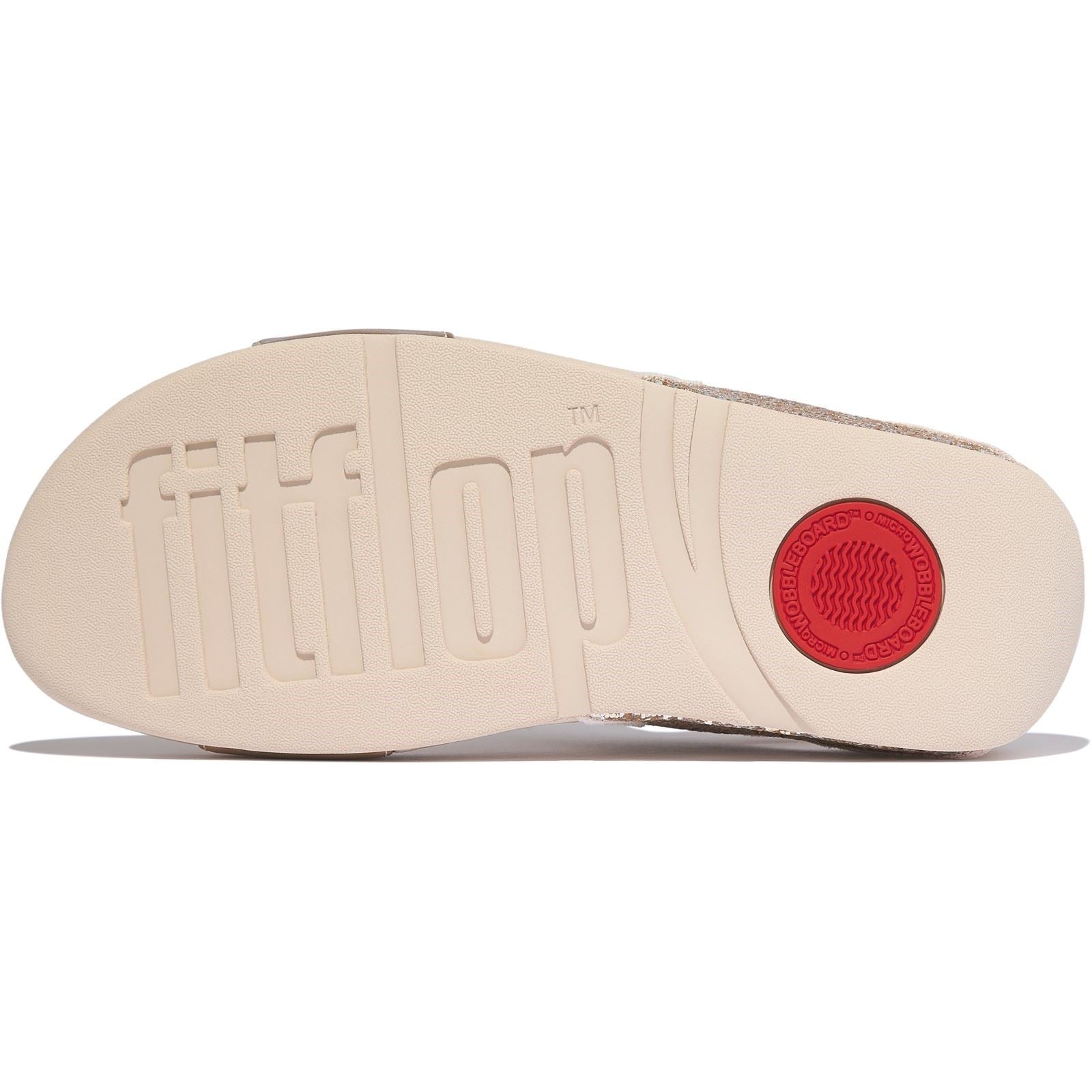 Fitflop Lulu 2 Bar Glitter Polyurethan Damen Platino/Silber Sandalen