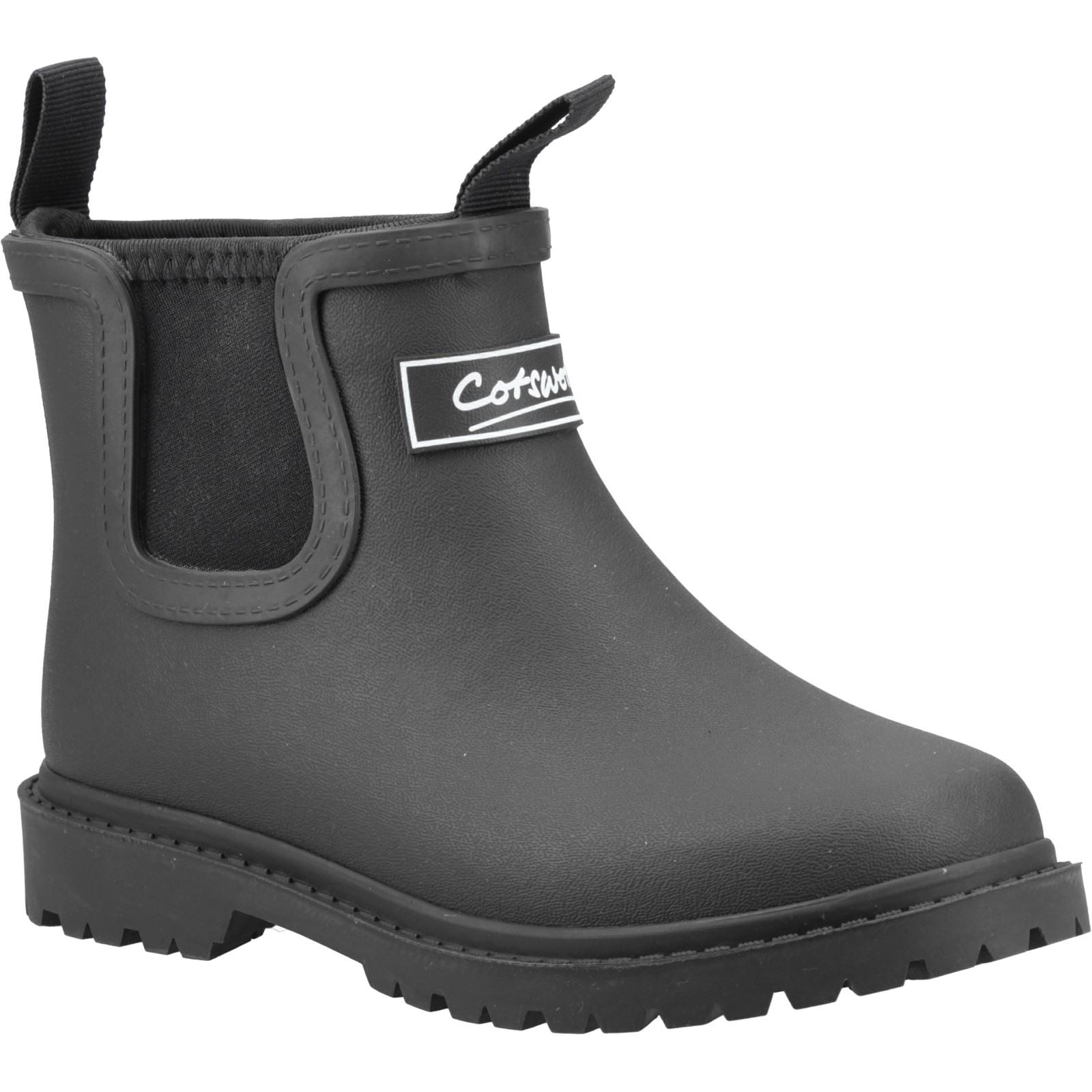 Cotswold Barton TPR+Neoprene Unisex Kinder Schwarz Gummistiefel