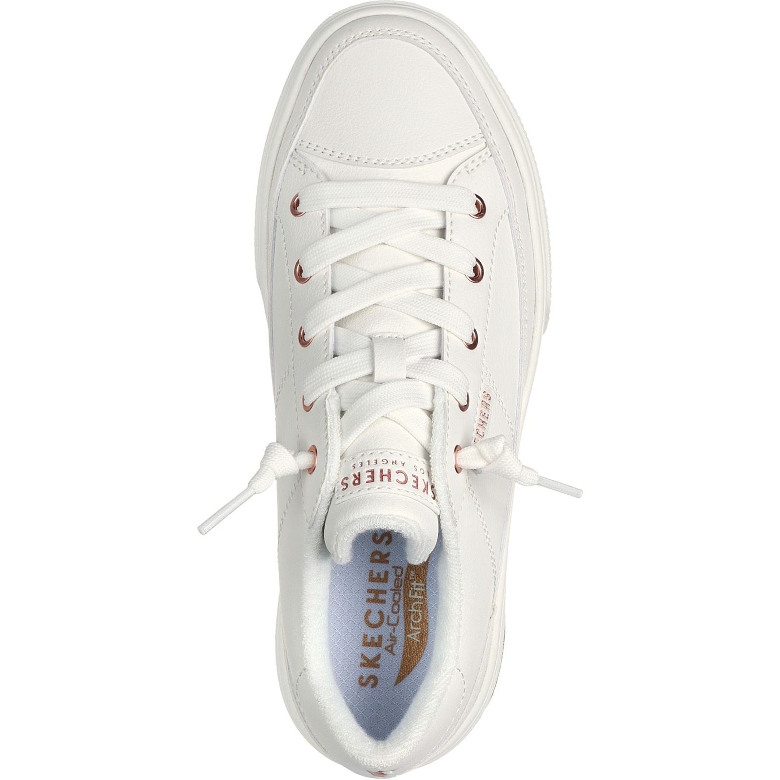 Skechers Arch Fit Arcade On My Way Synthetik Damen Sneaker In Weiß