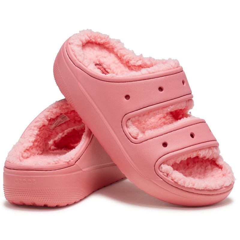Crocs Classic Cozzzy Damen Sandalen Aus Thermoplastischem Material In Heißem Rosa