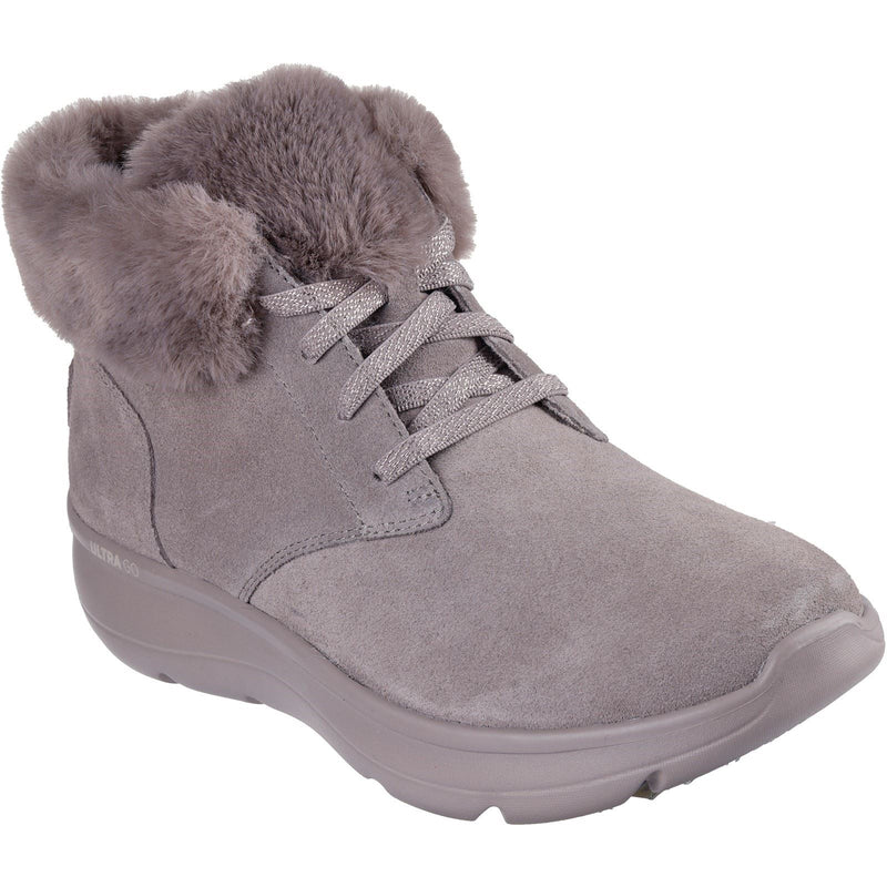 Skechers SK144334 ON-THE-GO JOY Wildleder Damen Stiefel In Dunklem Taupe