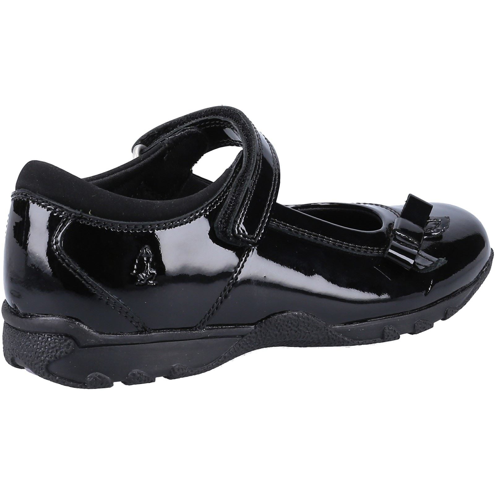 Hush Puppies CARRIE SCHOOL SHOE JNR Mädchenschuhe Aus Schwarzem Leder