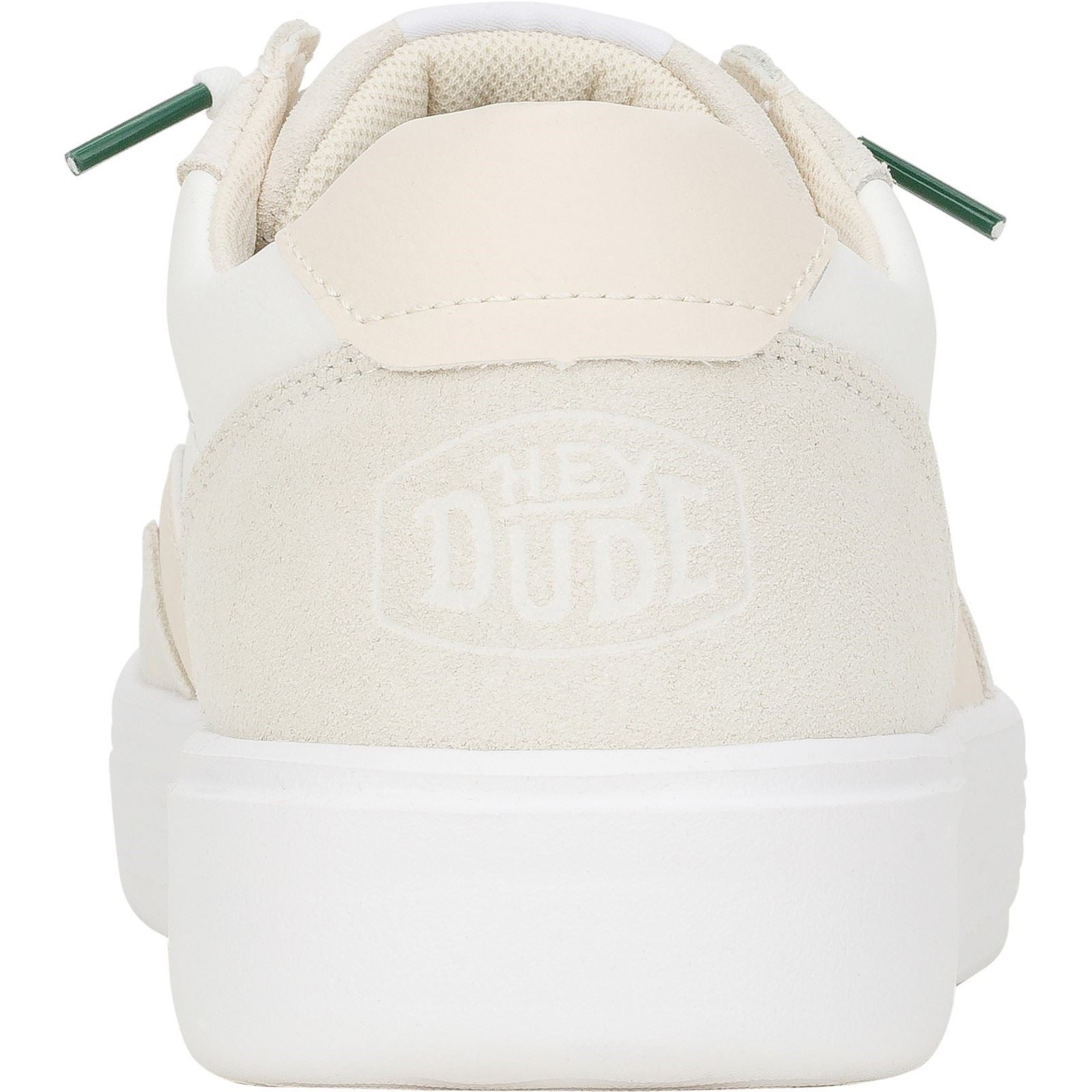 HEYDUDE Hudson Classic Wildleder Herren Sneakers In Hellbeige/Weiß