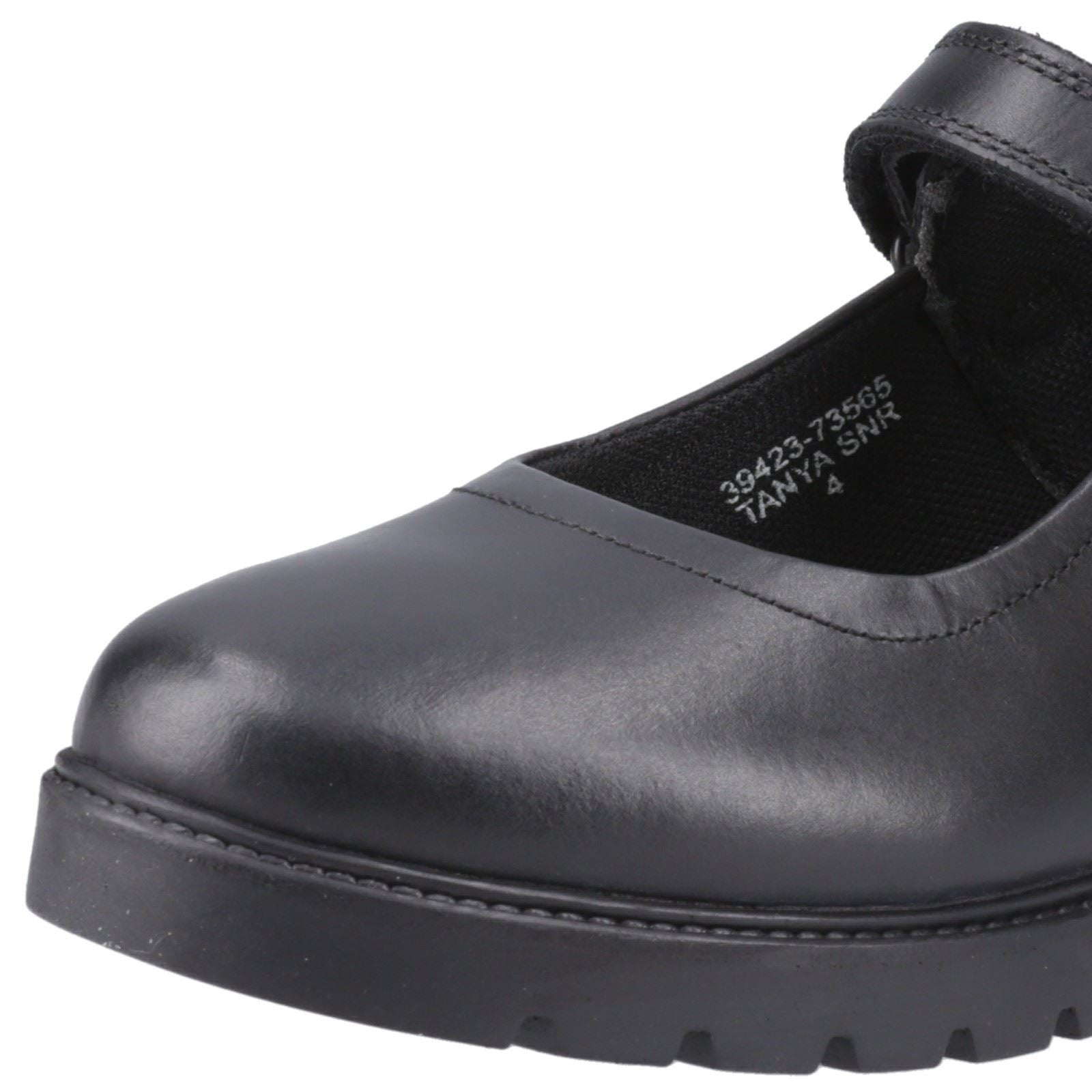 Hush Puppies Tanya Senior Mädchenschuhe Aus Schwarzem Leder