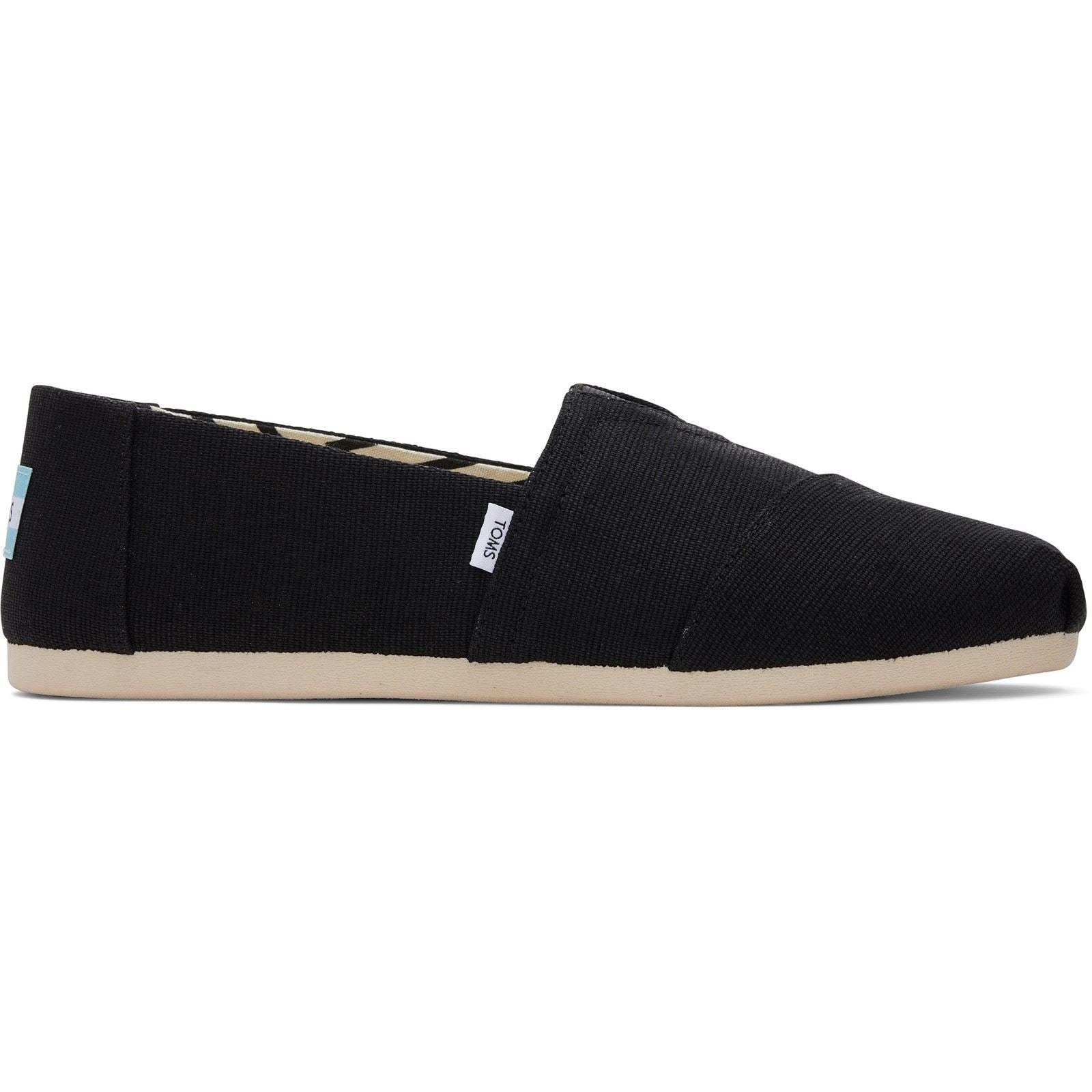 TOMS Alpargata Classic Baumwoll Herren Schwarze Espadrilles