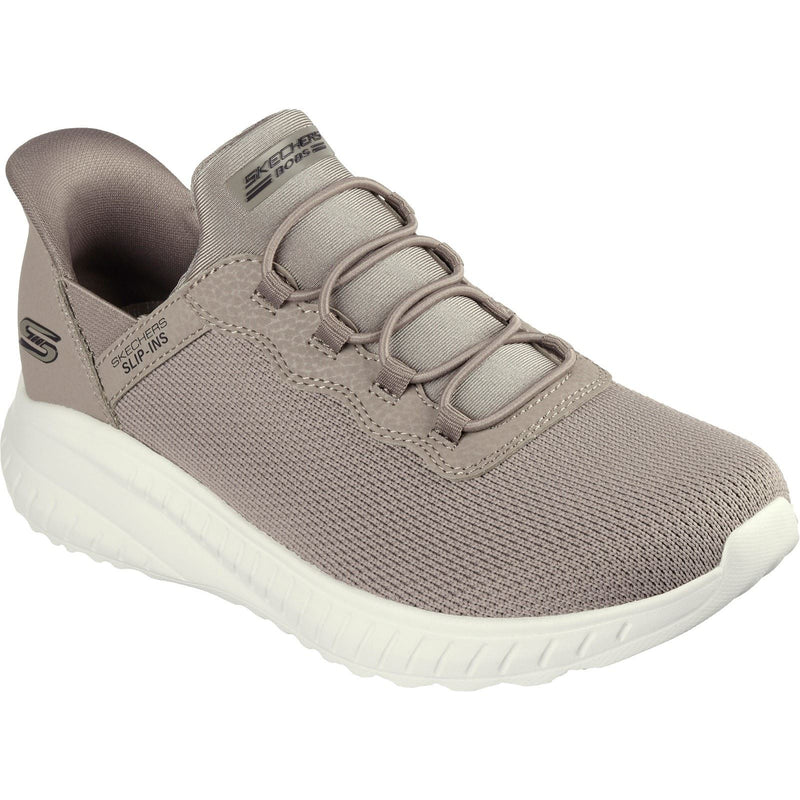 Skechers BOBS Sport Squad Chaos Textile Damen-Taupe-Sneakers