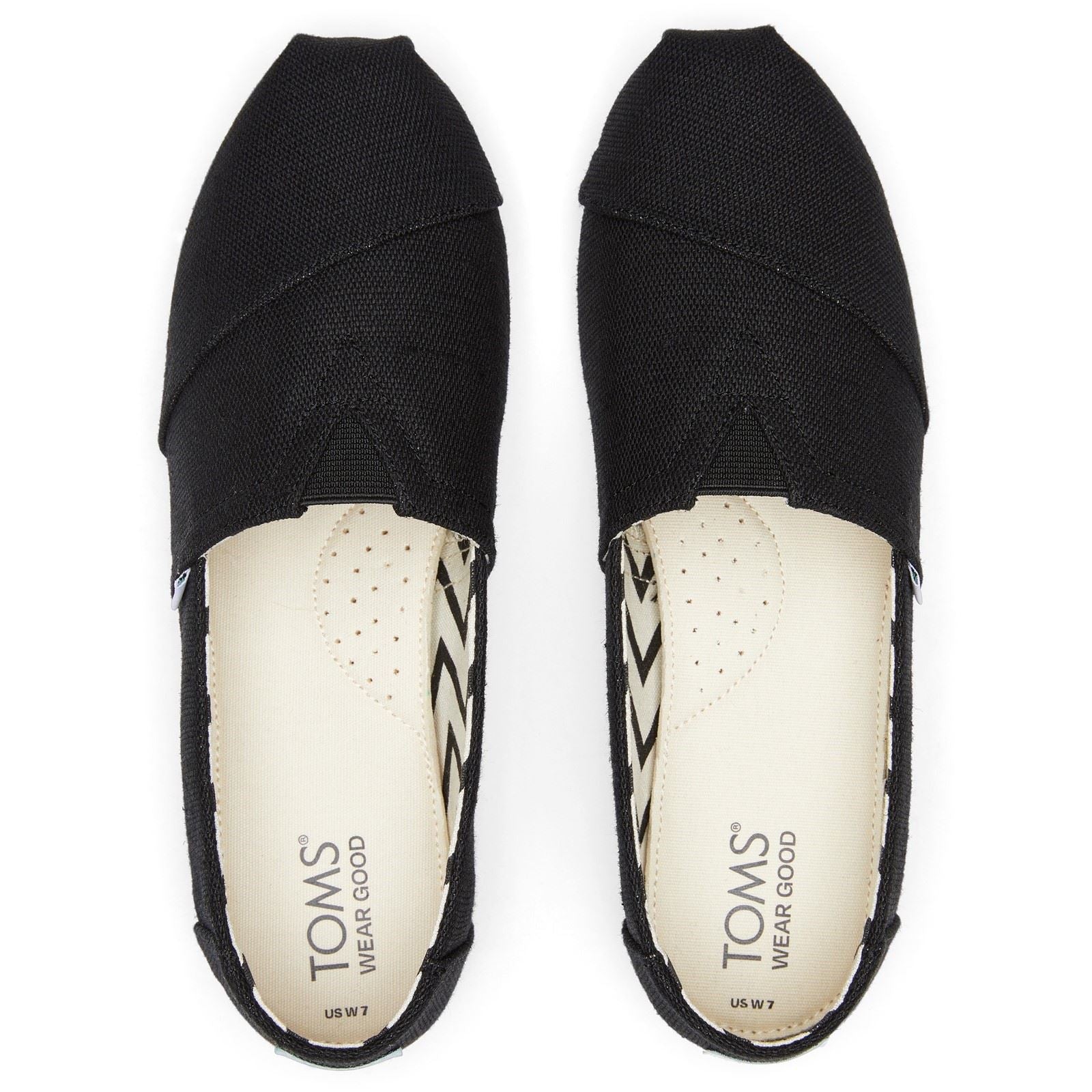 TOMS Alpargata Classic Baumwolle Damen Schwarze Farbe Espadrilles