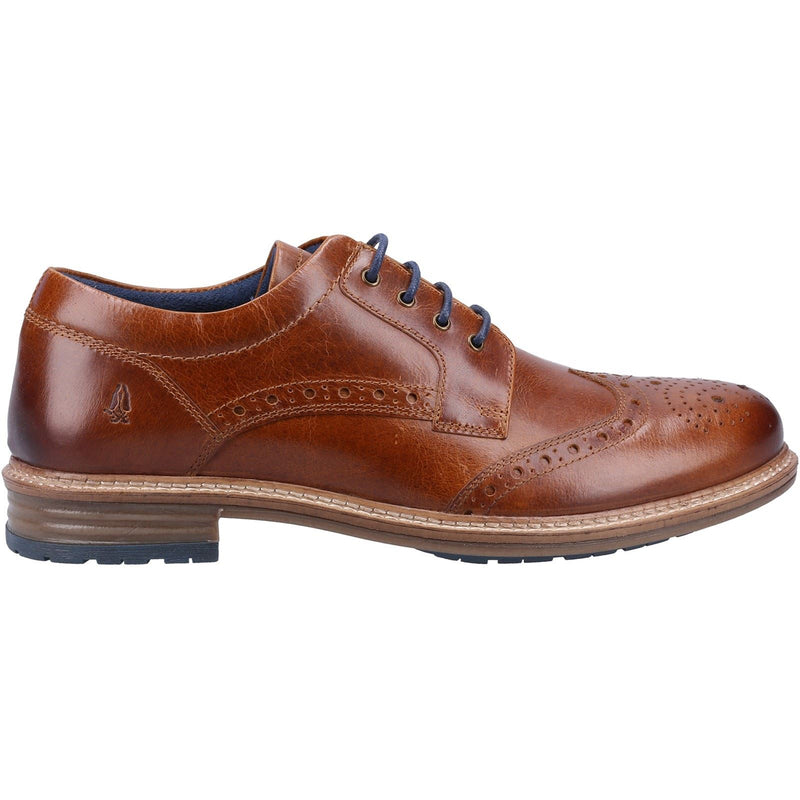 Hush Puppies Jayden Leder-Herren-Tan-Brogues-Schuhe