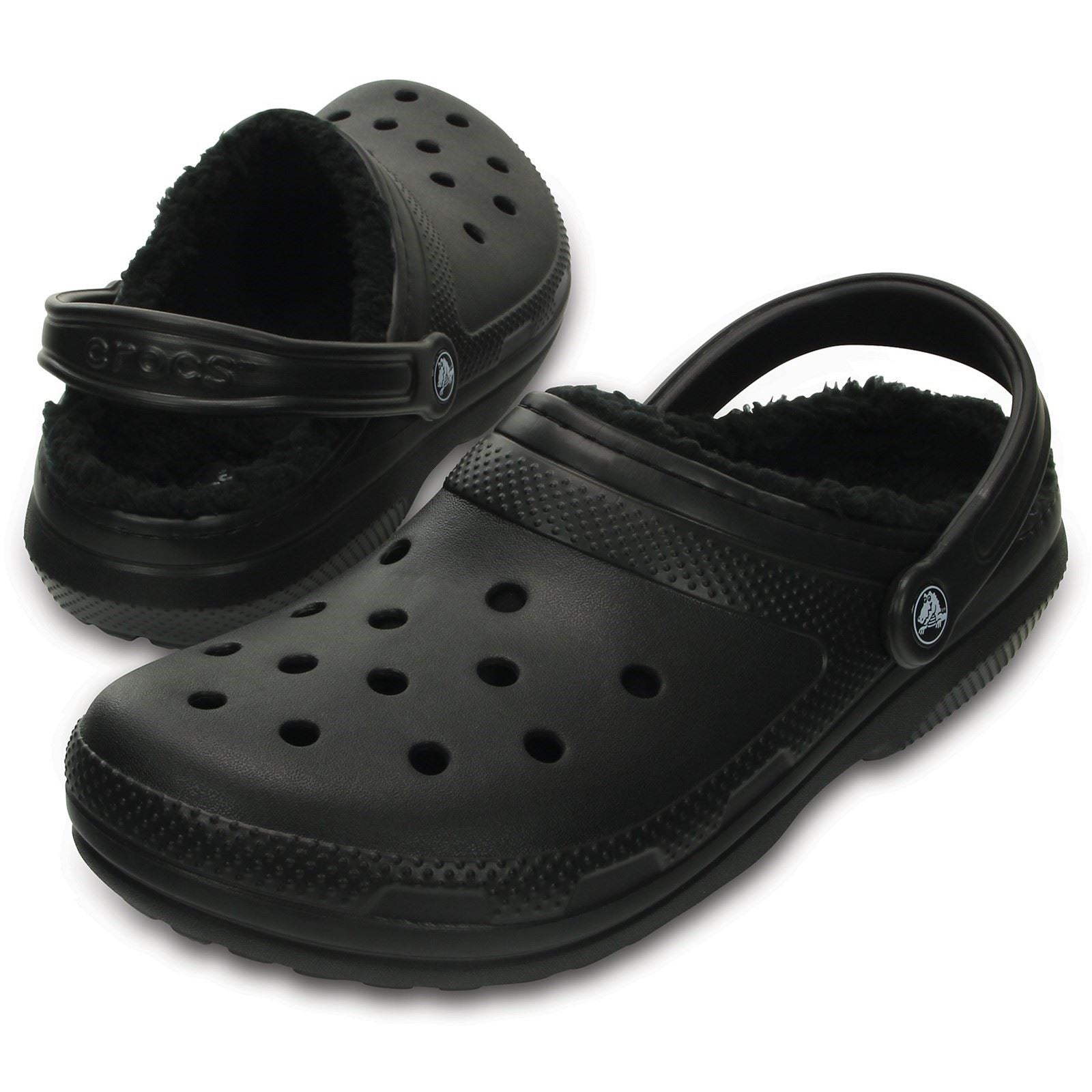 Crocs Classic Lined Thermoplastische Schwarze Clogs