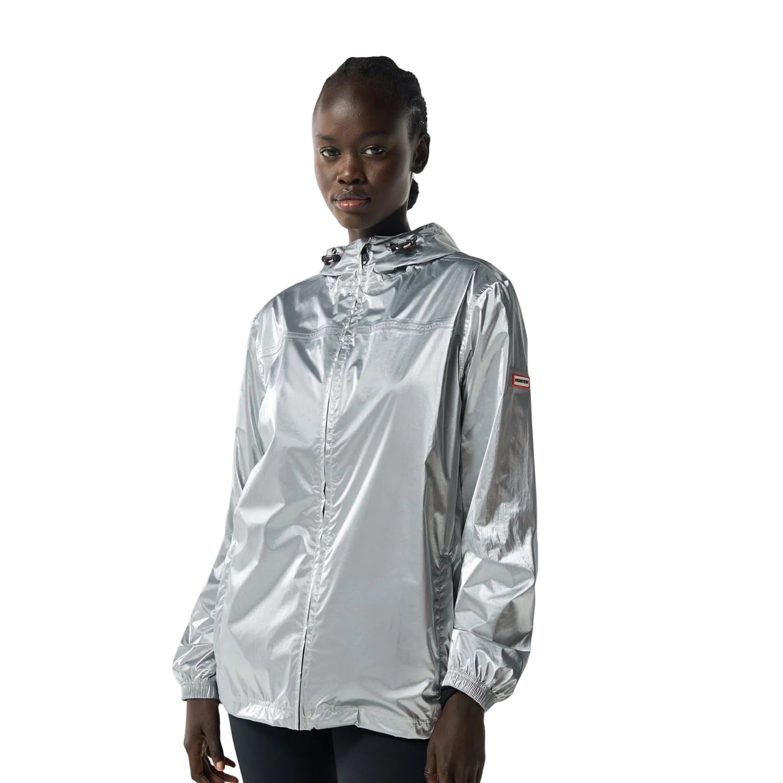 Hunter Packable Packbare Unisex Erwachsenen Silber Regenjacke