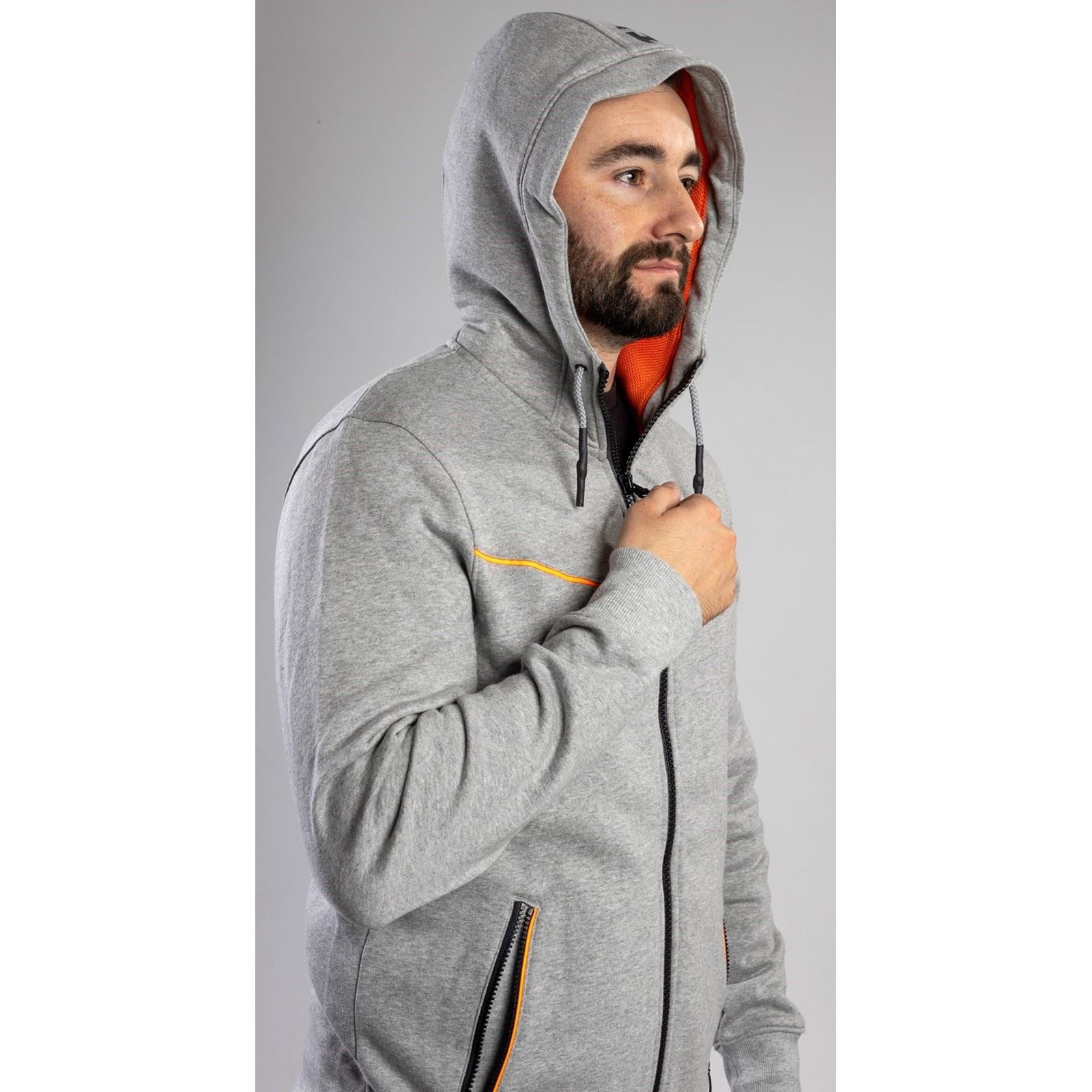 Helly Hansen Workwear Chelsea Evolution Baumwoll Herren Graues Kapuzensweatshirt