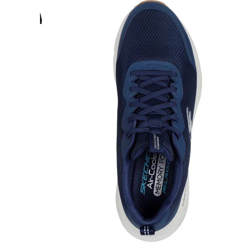 Skechers Edgeride Rekze Herren-Sneaker In Marineblau/Weiß