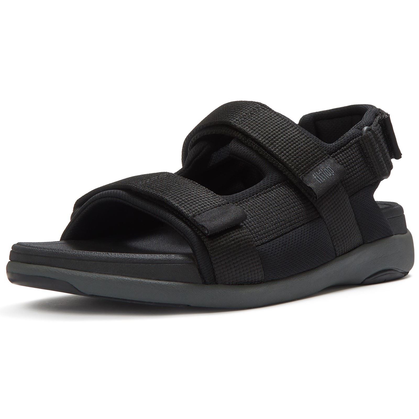 Fitflop F-Mode Go Polyester Herren Schwarze Sandalen
