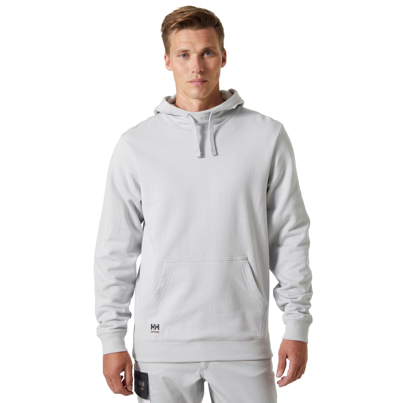 Helly Hansen Workwear Classic Baumwoll Herren Graues Kapuzensweatshirt