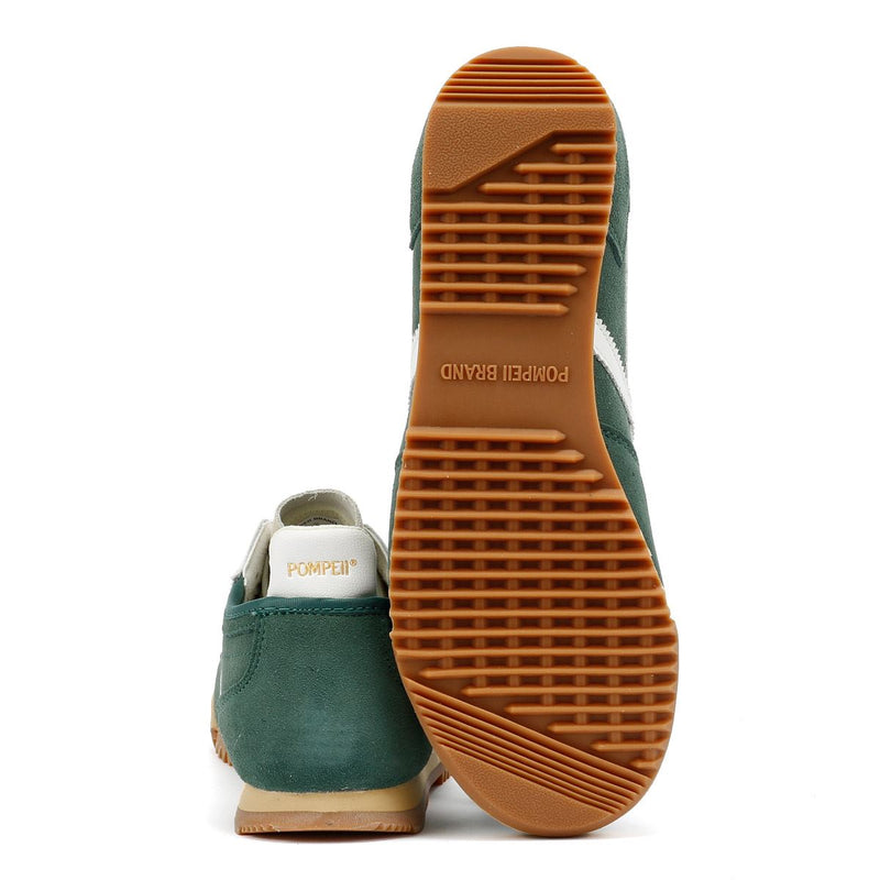 Pompeii Kite Herren Wildleder Turnschuhe In Grün