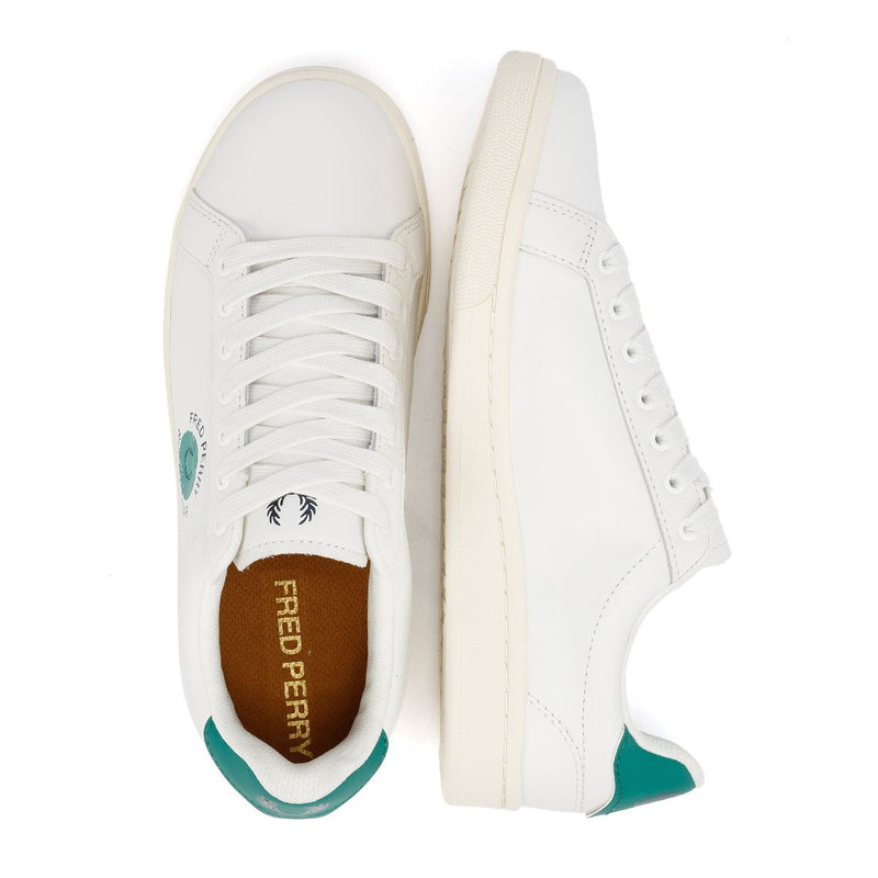 Fred Perry Tennis Cupsole Leder Herren Weiße Sneakers