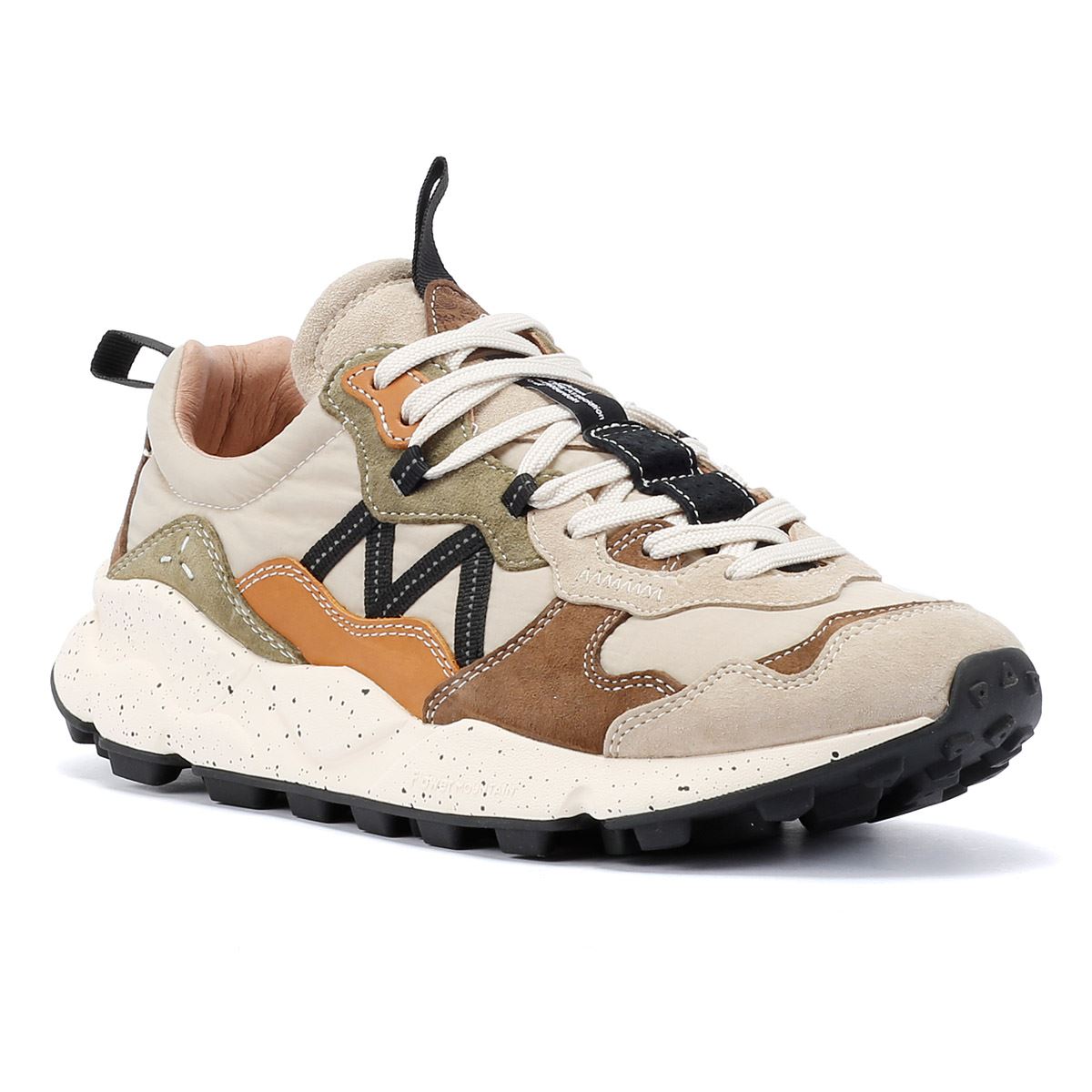 Flower Mountain Lenzan Wildleder Herrensneaker In Beige