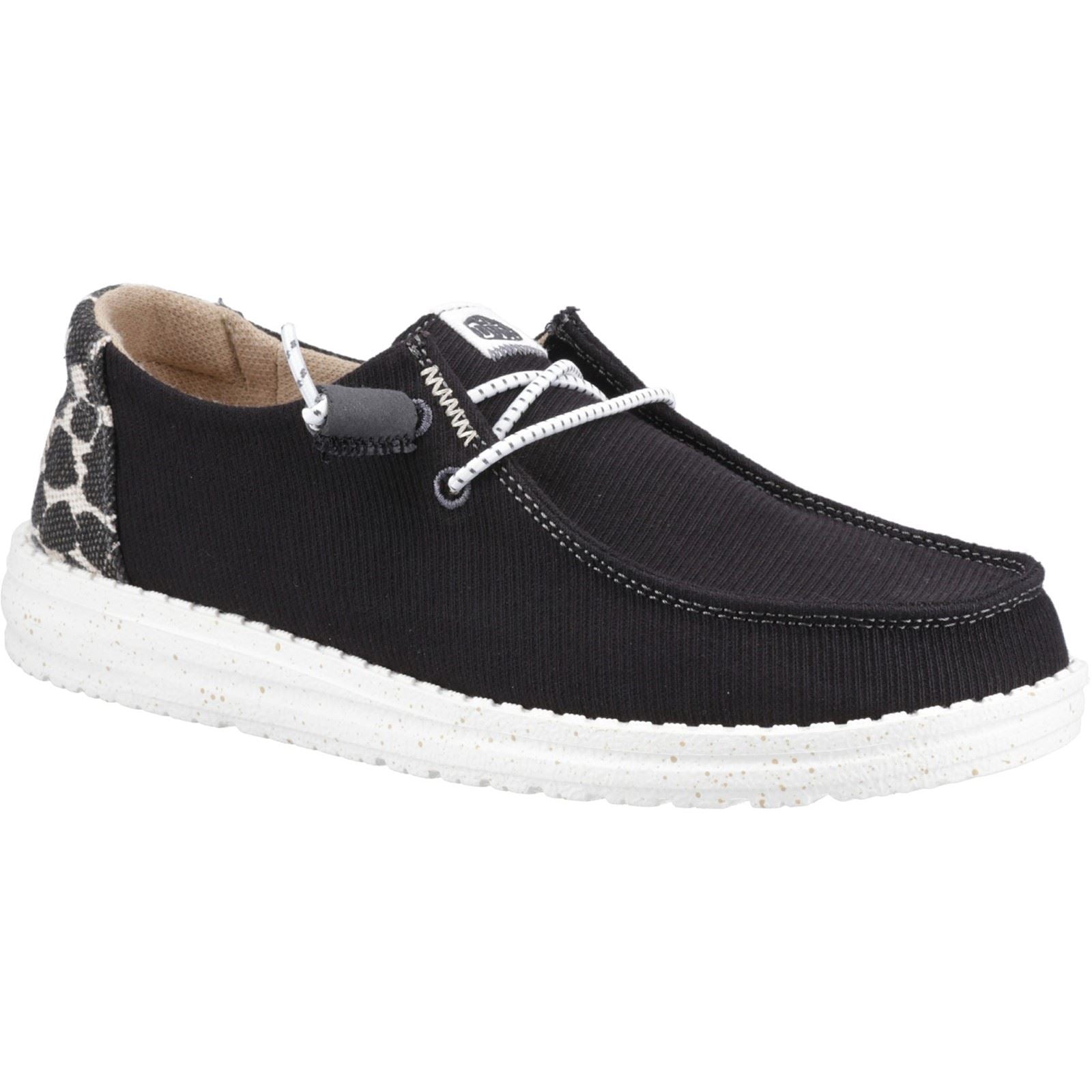 HEYDUDE Wendy Leopard Damen Schwarz/Leopardenmuster Loafers