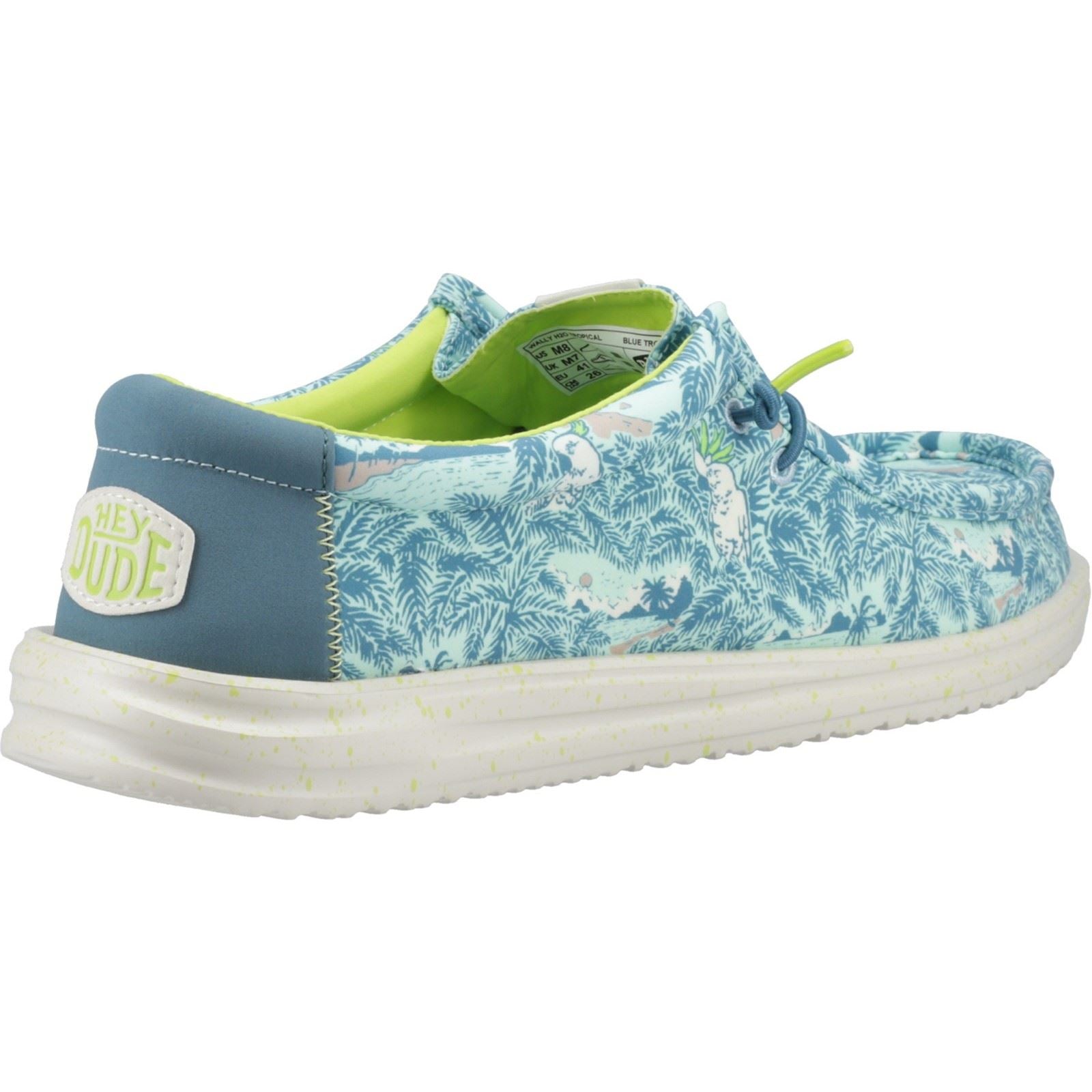 HEYDUDE Wally H2O Tropical Herren Blaue Tropische Bootsschuhe