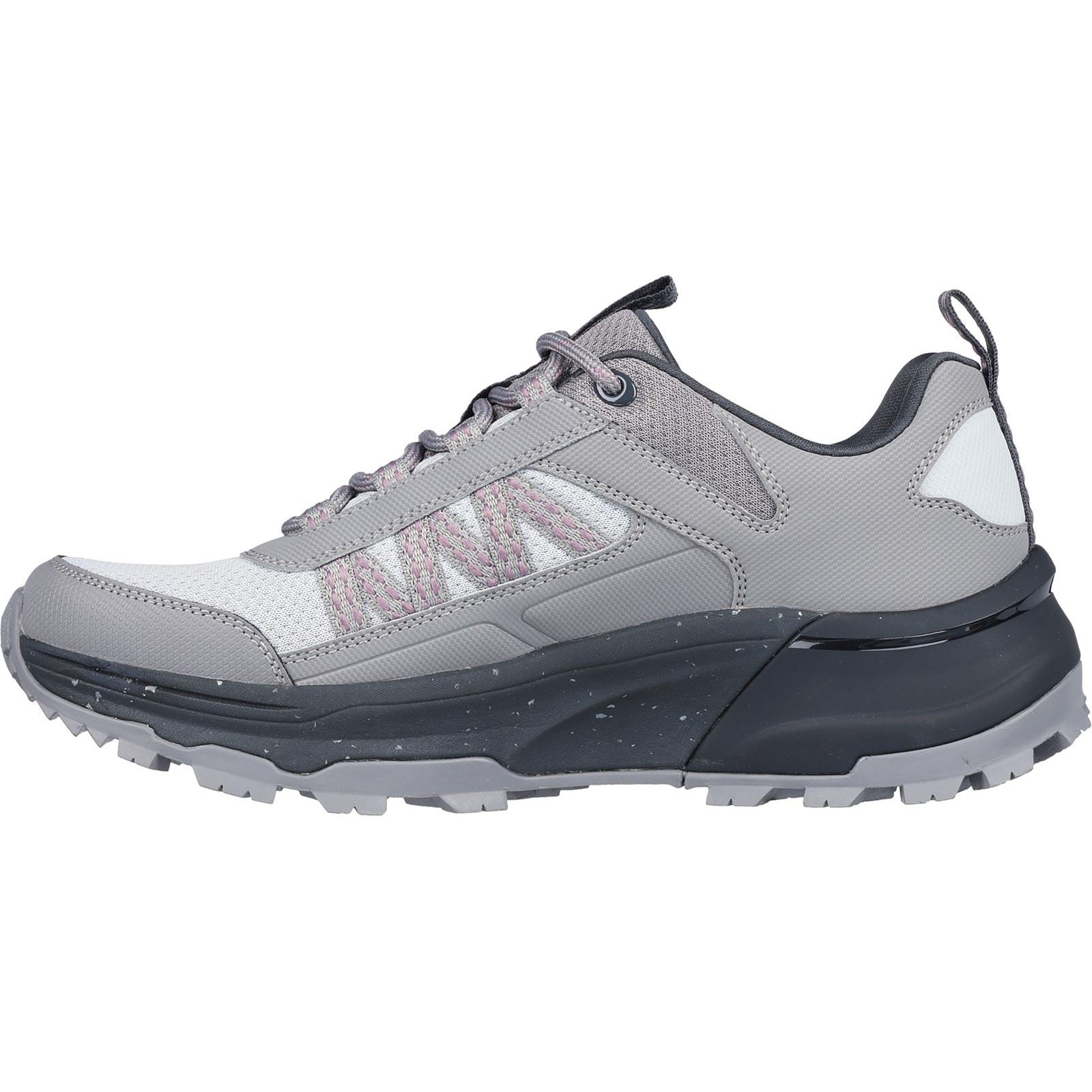 Skechers Max Protect Legacy Damen Wanderstiefel Aus Grauem/Anthrazitfarbenem Leder