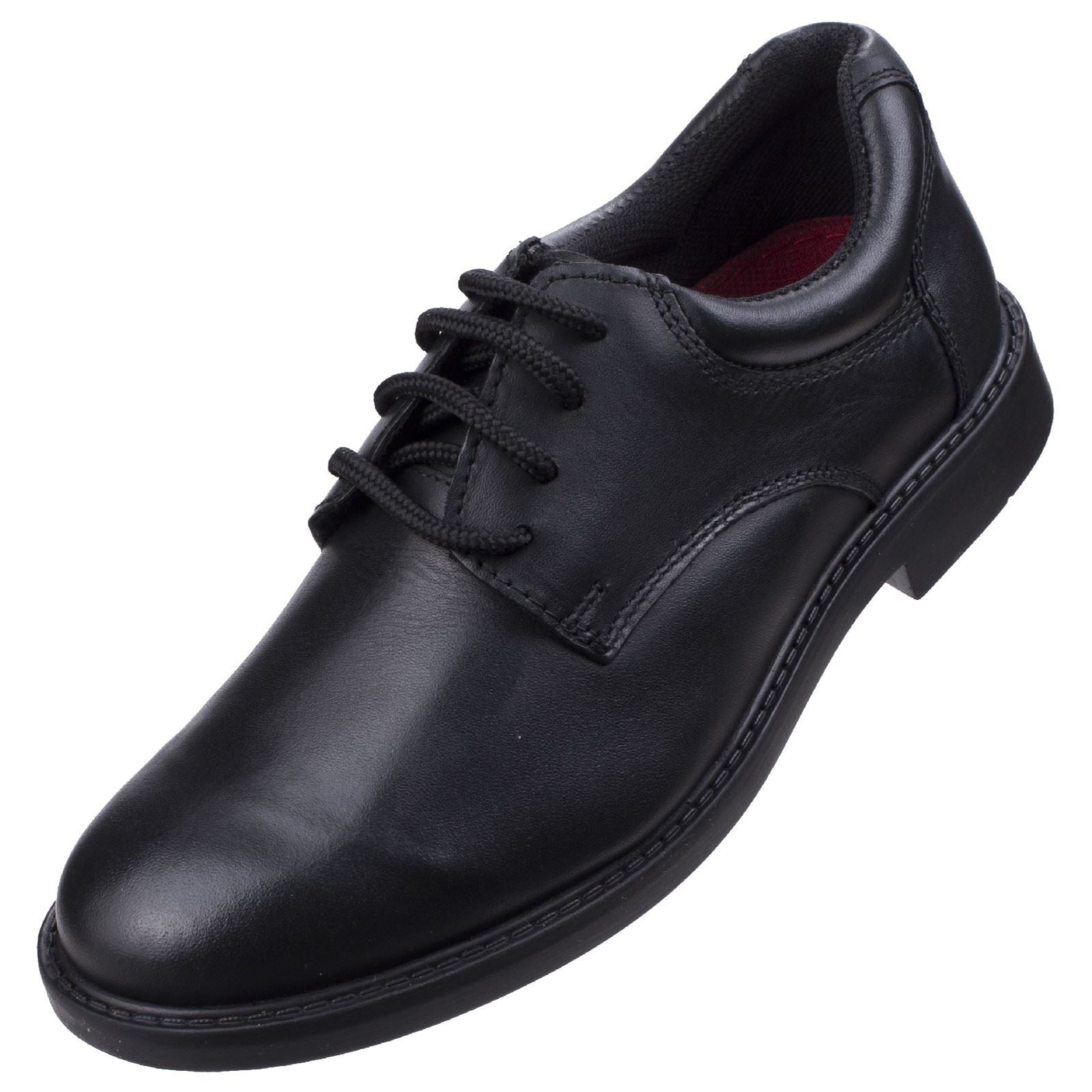 Hush Puppies Tim Senior Lederschuhe Für Jungen In Schwarz